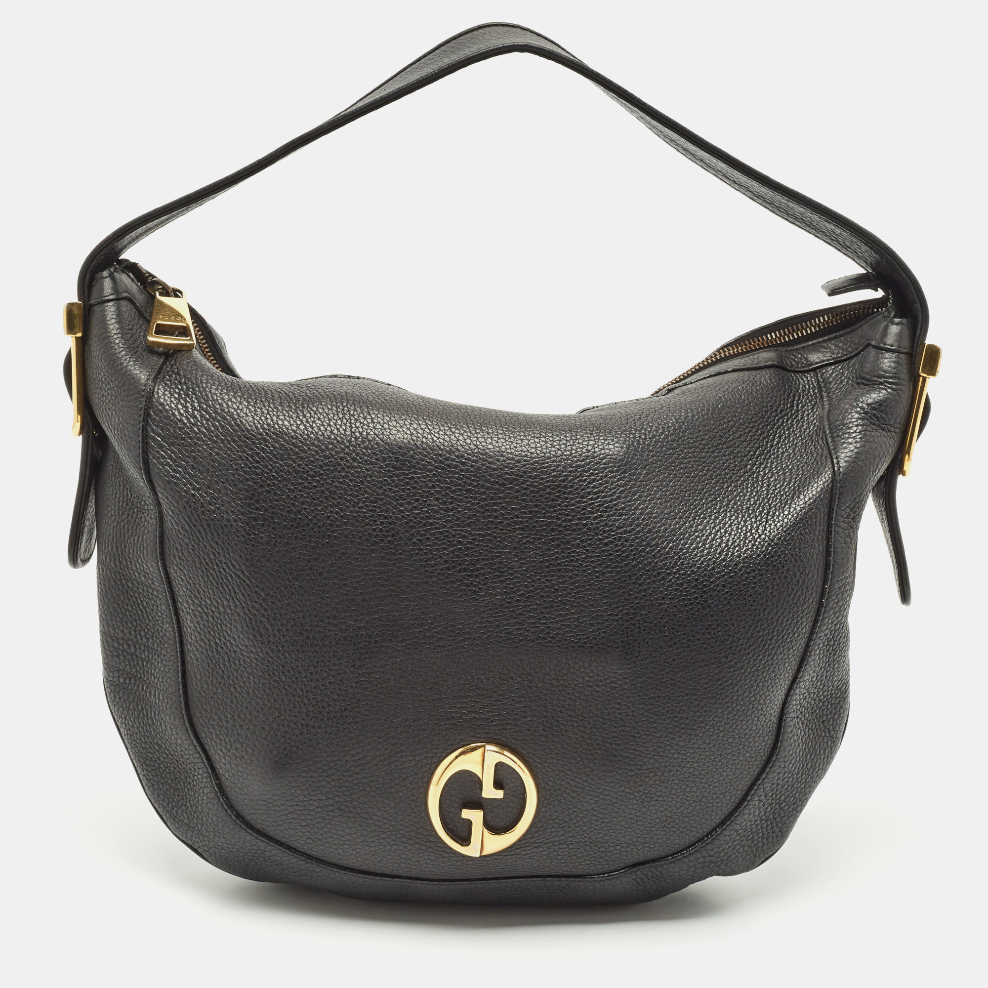 

Gucci Black Leather 1973 Hobo