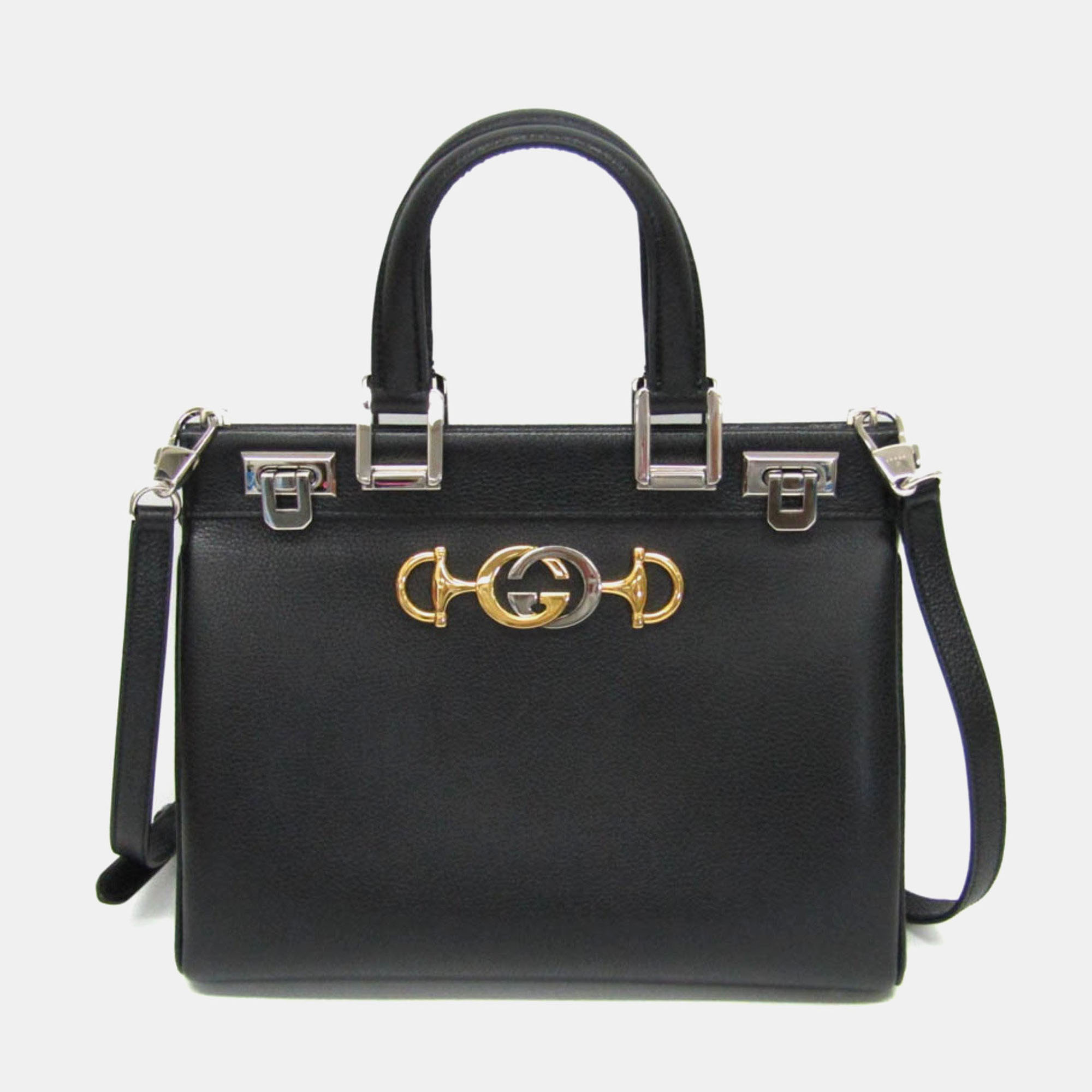 

Gucci Black Leather Zumi Shoulder Bag
