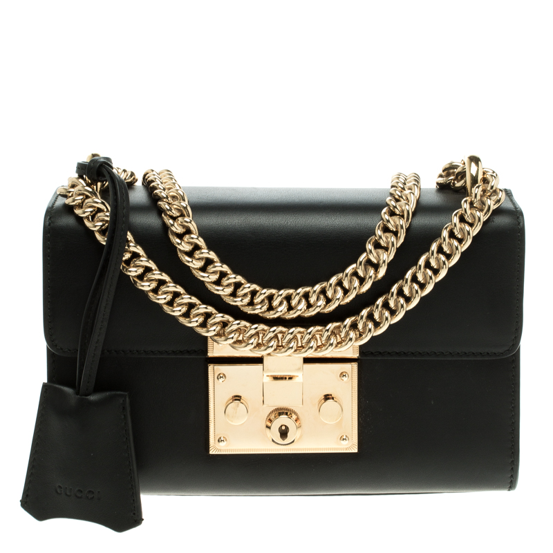 Gucci Black Leather Small Padlock Shoulder Bag Gucci | TLC