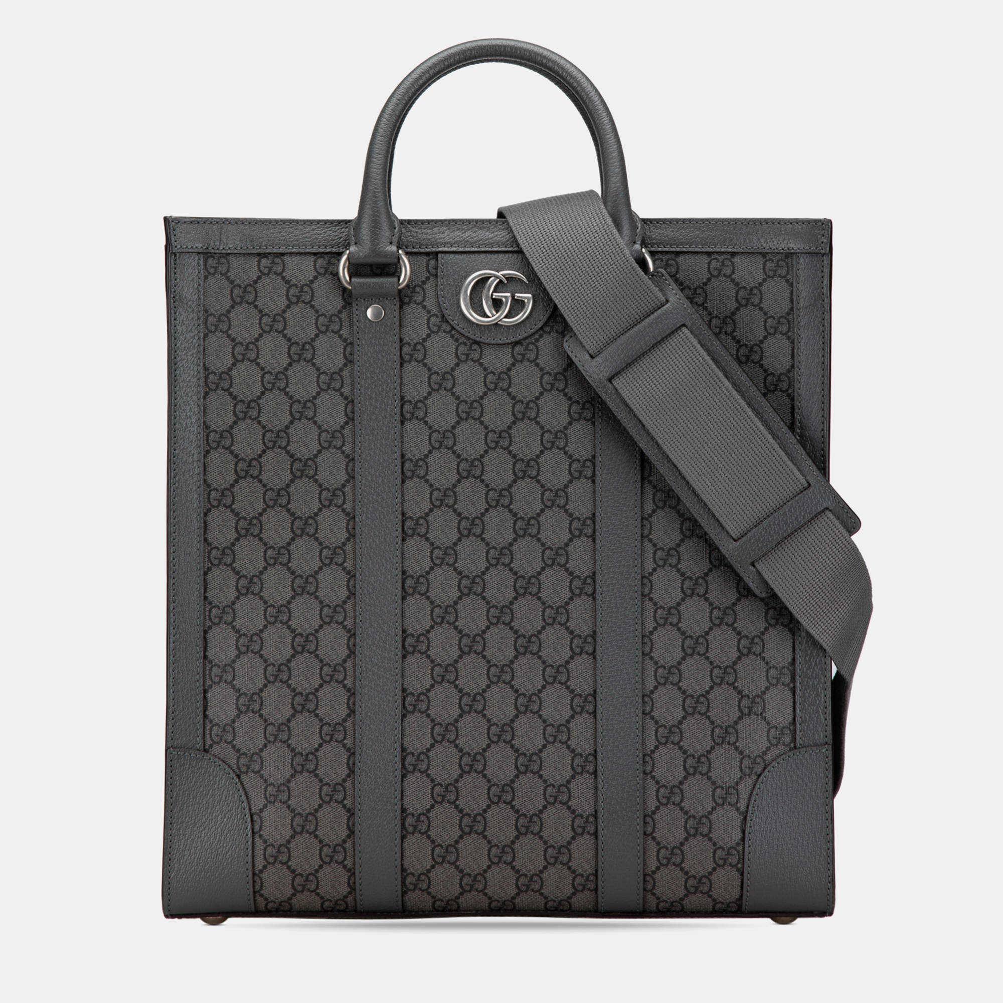 

Gucci Grey Medium GG Supreme Ophidia Satchel