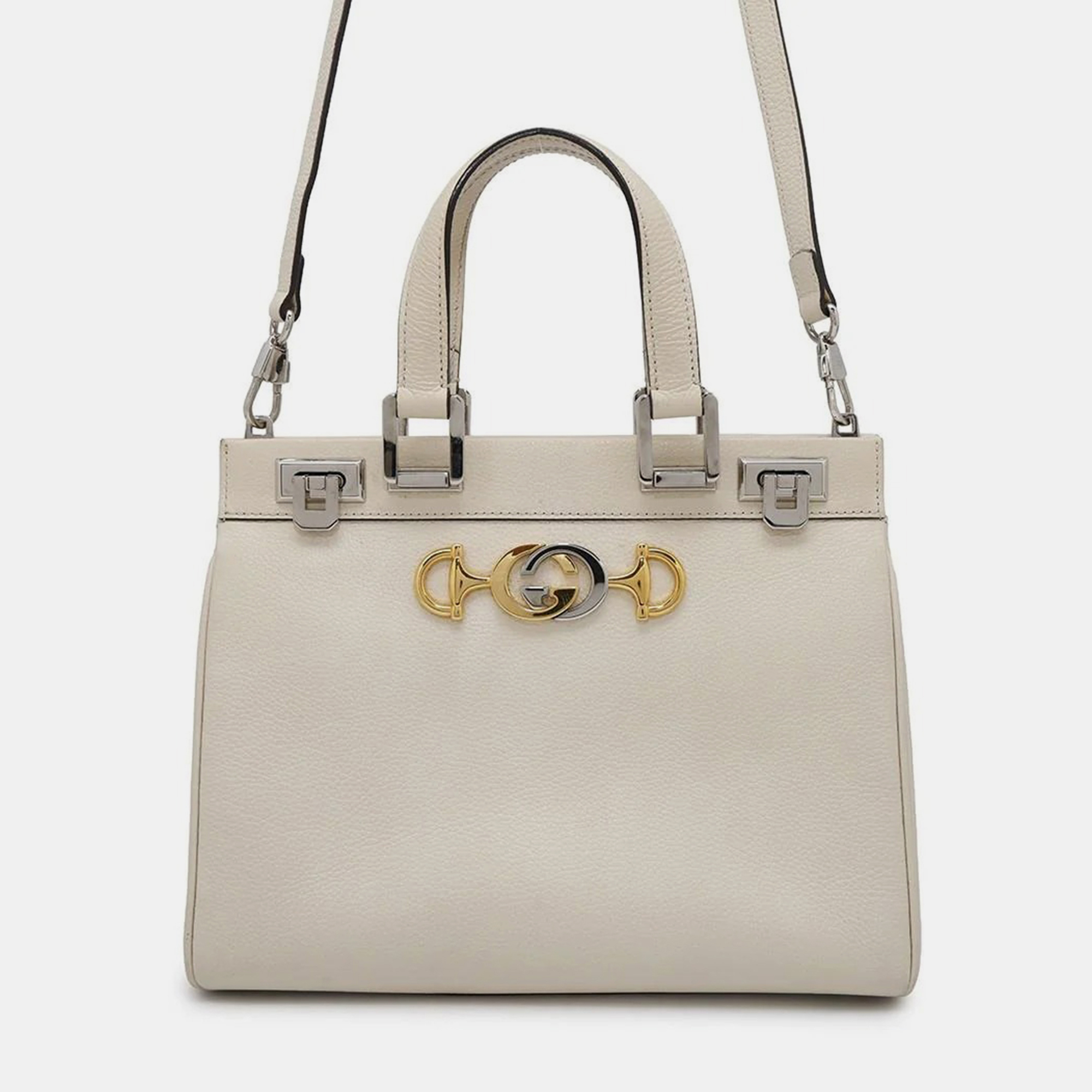 

Gucci Zumi 2Wayhandbag Ivory Leather, White