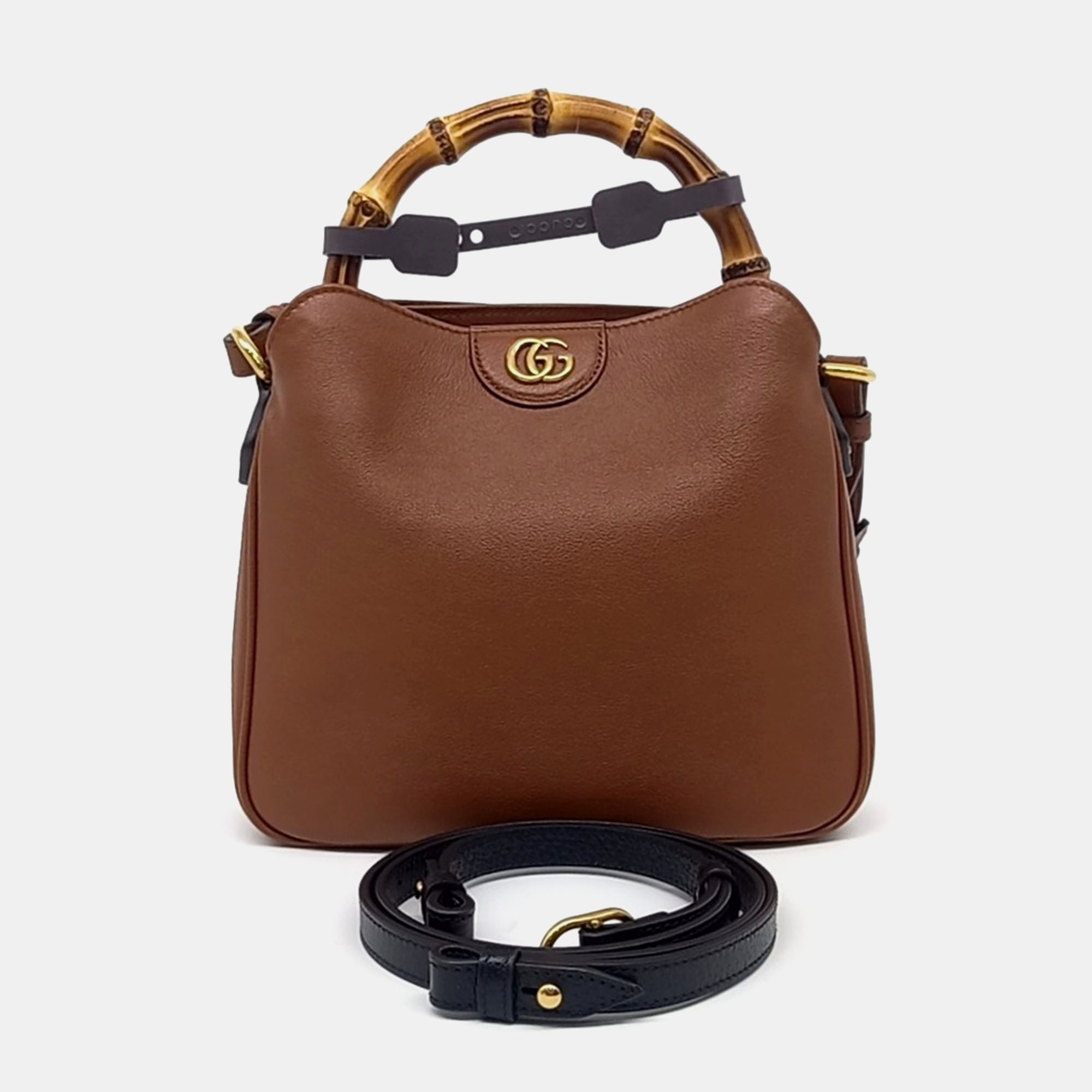 

Gucci Brown Leather Diana small shoulder bag