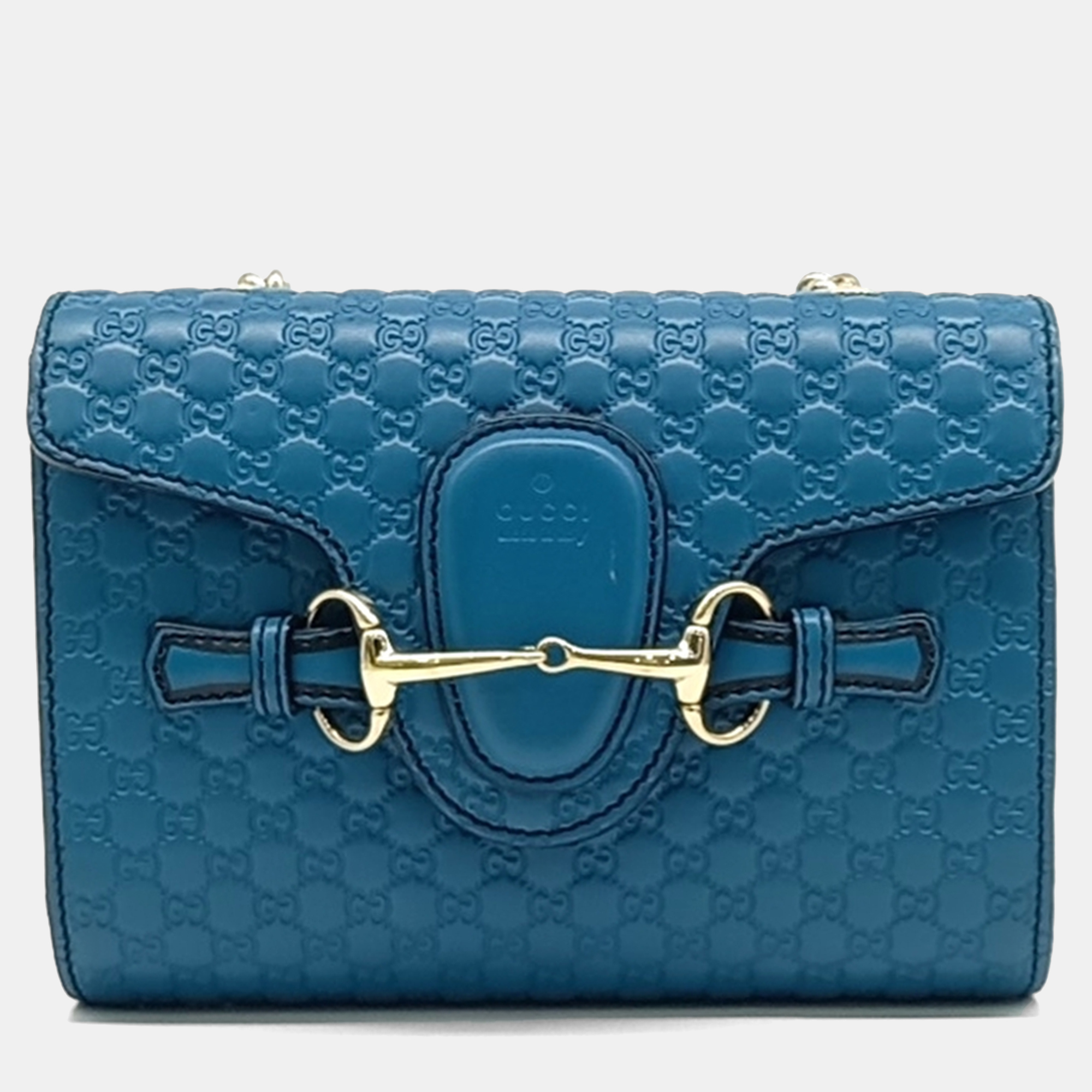 

Gucci Blue Leather Micro Cimaline Crossbody Bag