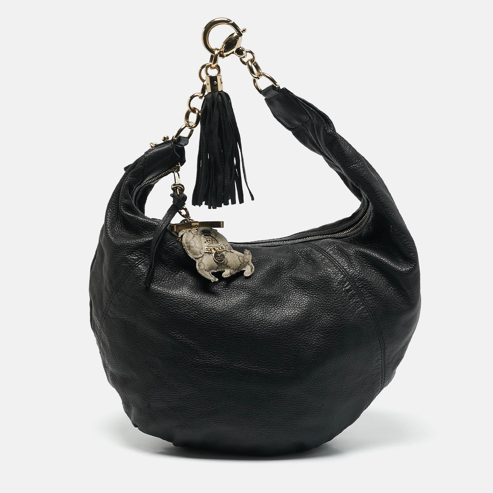 

Gucci Black Leather Sienna Hobo