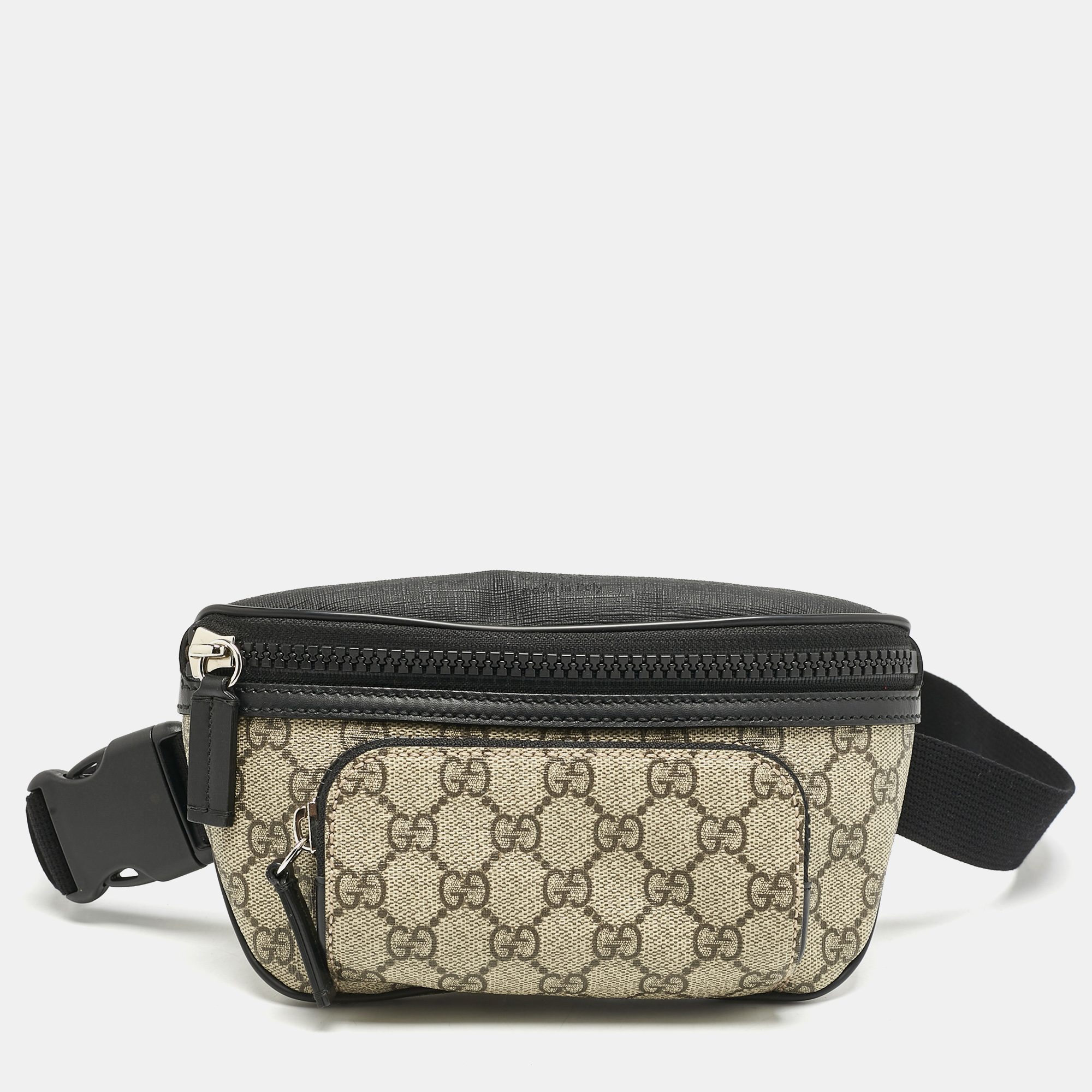 

Gucci Beige/Black GG Supreme Canvas Belt Bag