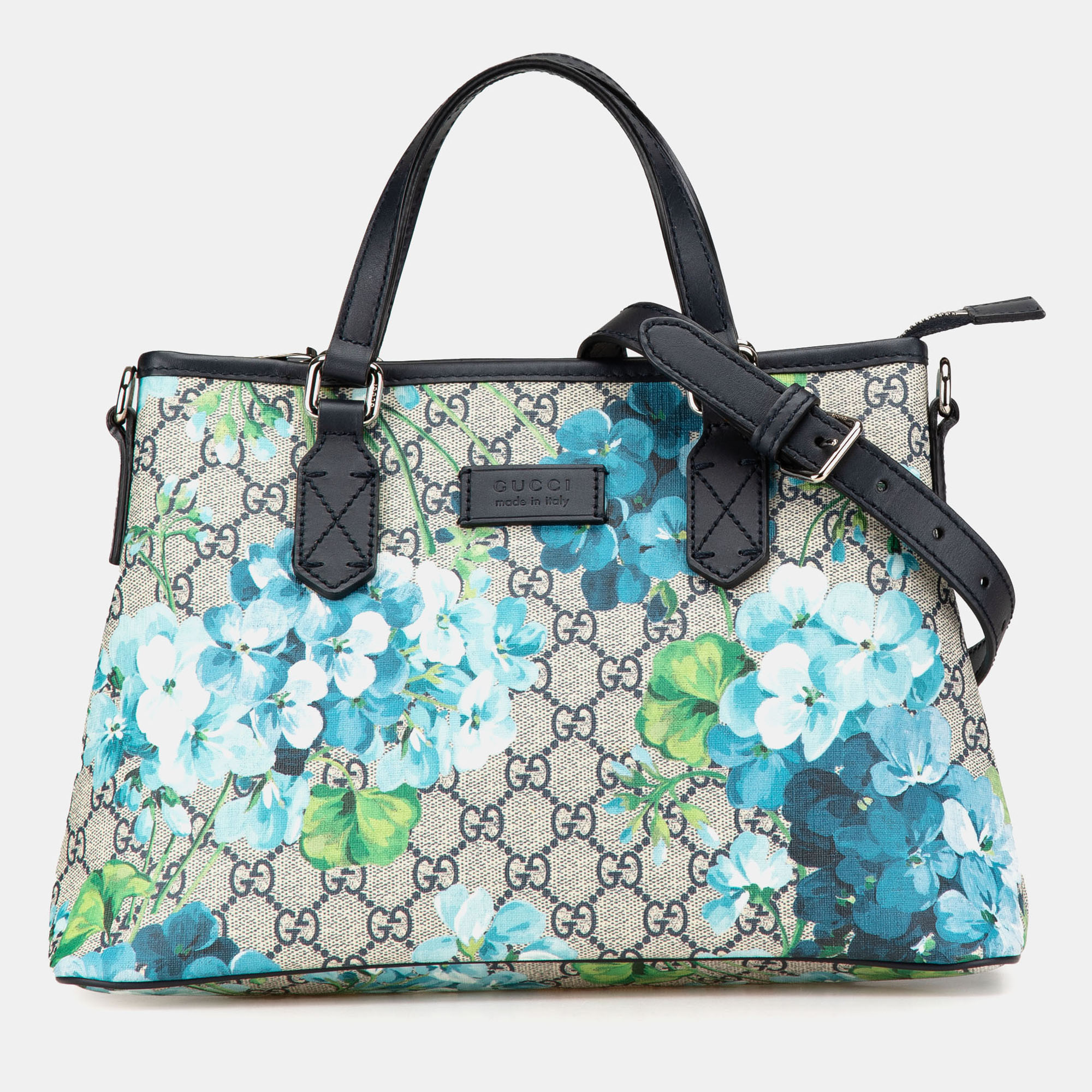 

Gucci Beige GG Supreme Blooms Satchel