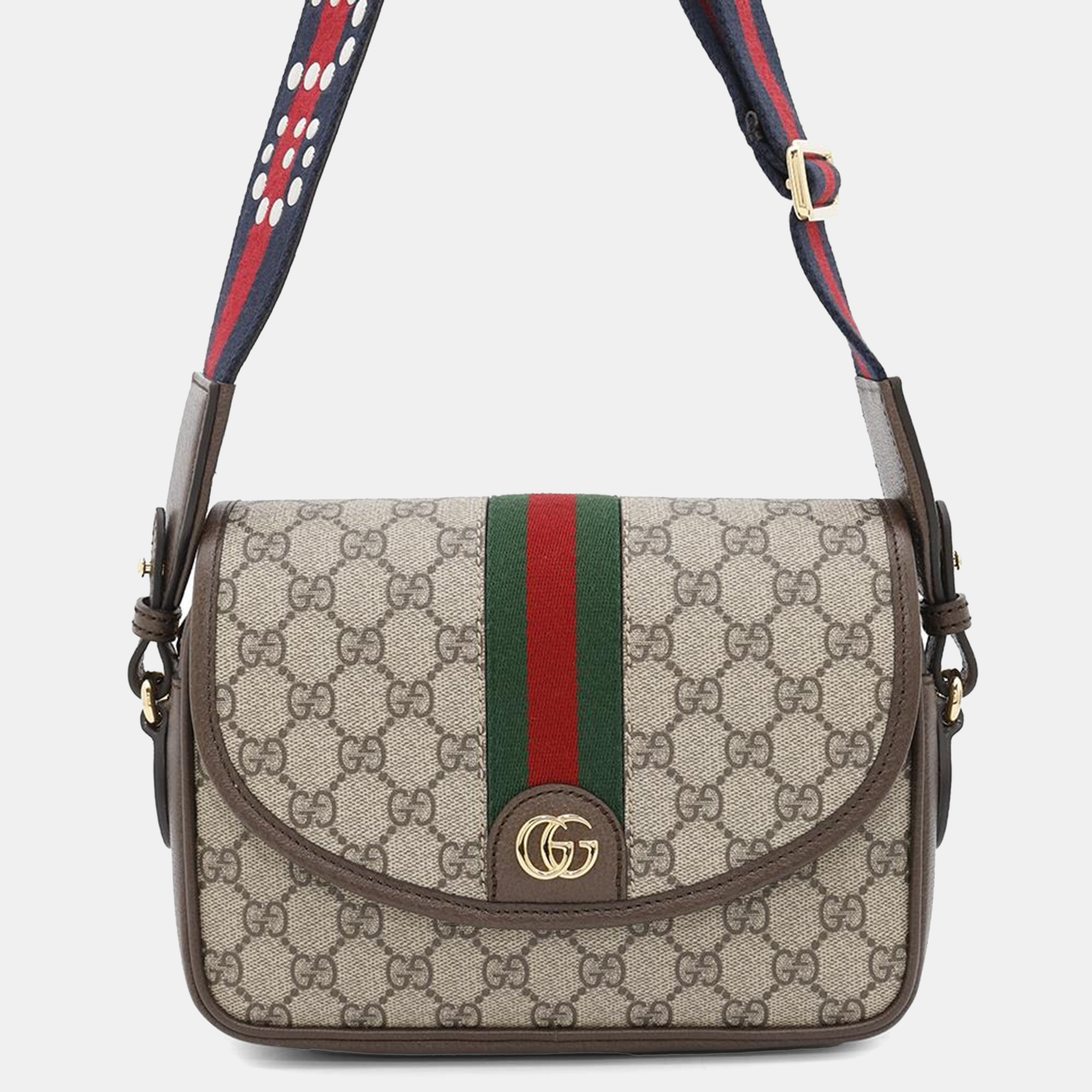 

Gucci Ophidia Shoulder Bag Beige Gg Supremecanvas Leather Size Small