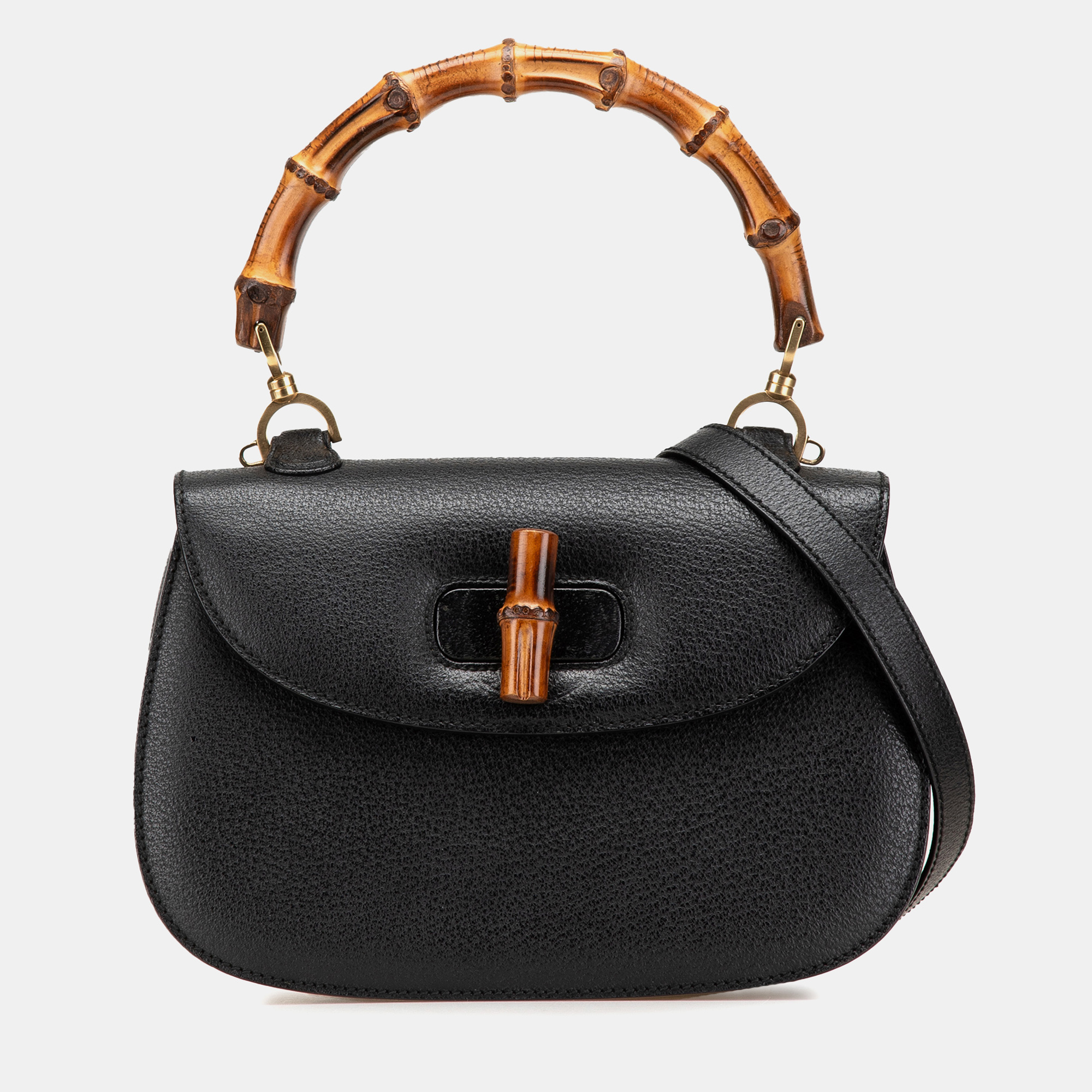 

Gucci Black Calfskin Bamboo Night