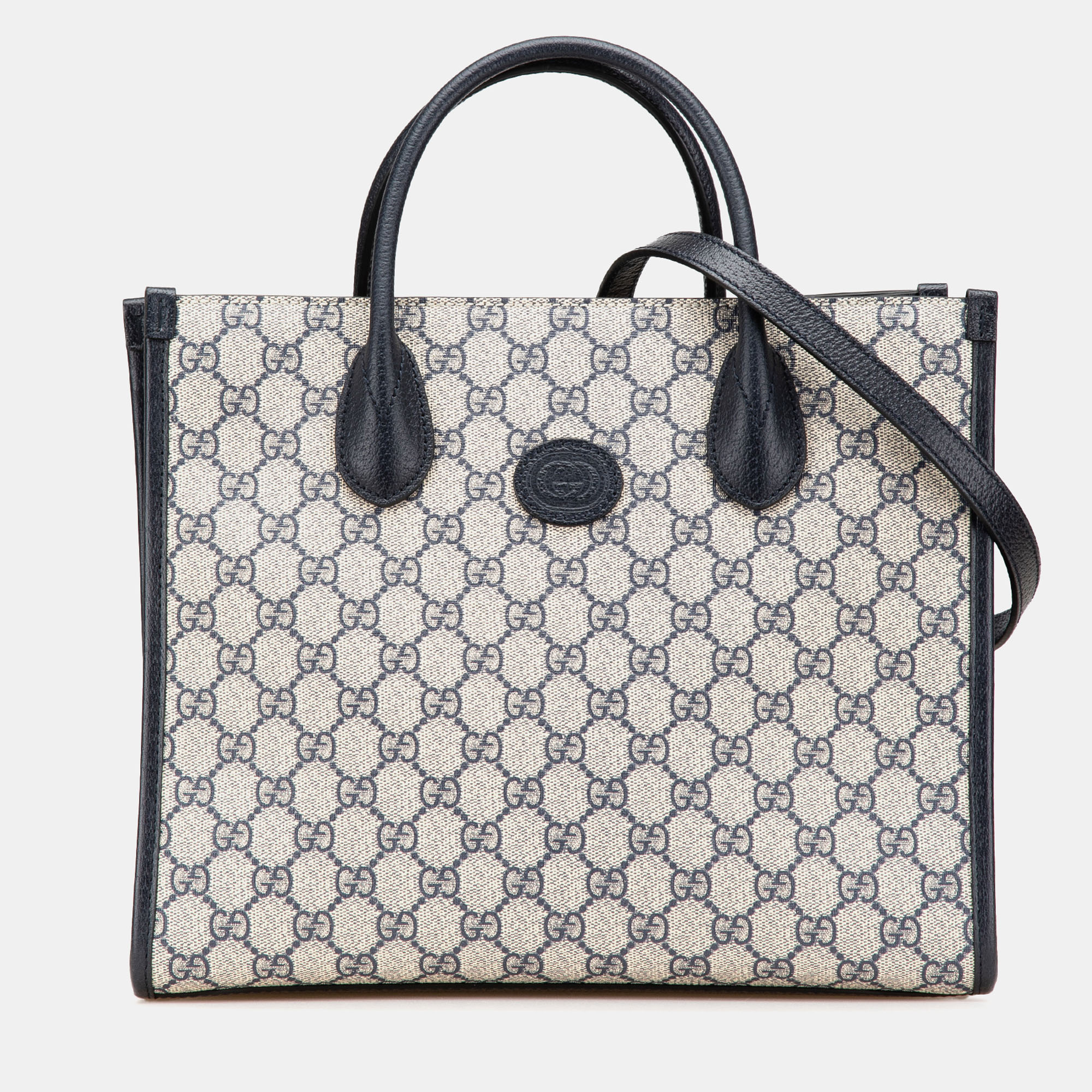 

Gucci Beige Small GG Supreme Interlocking G Tote