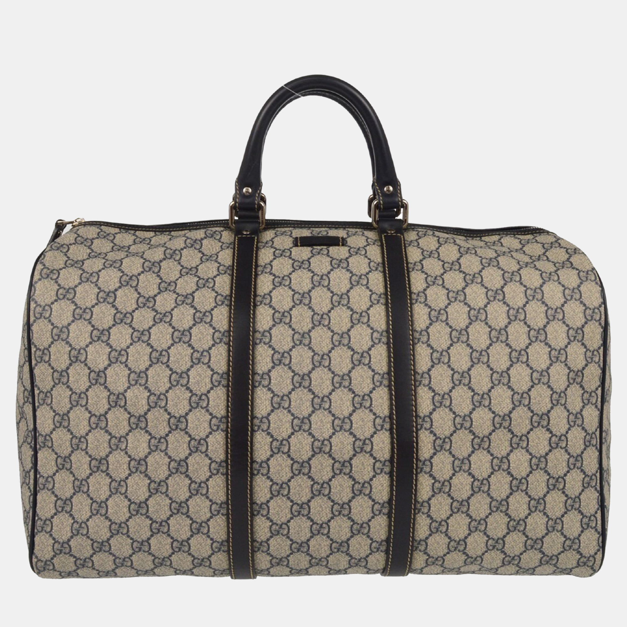 

Gucci Navy GG Supreme Duffle Bag, Grey