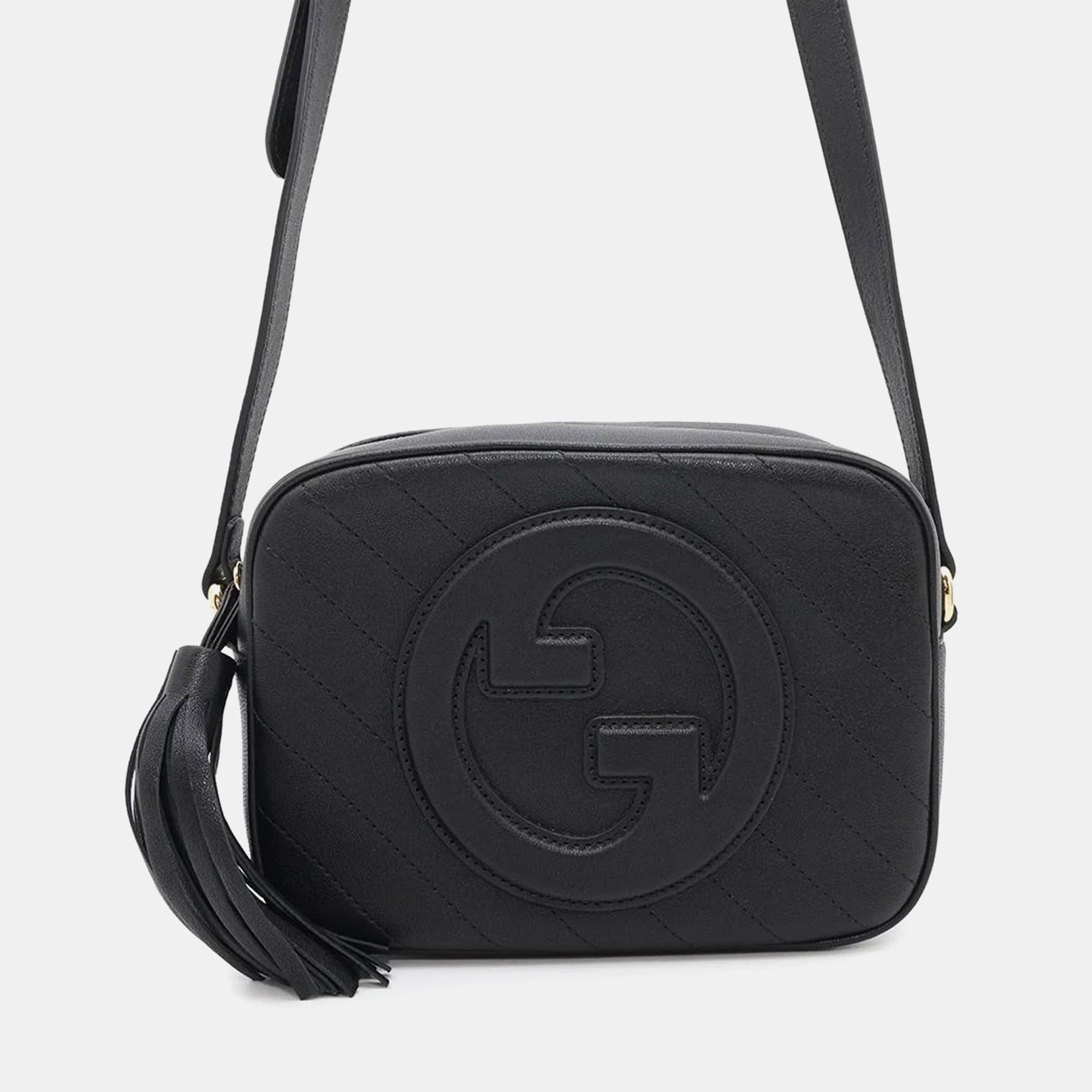 

Gucci Black Leather Blondie Shoulder Bag Size Small