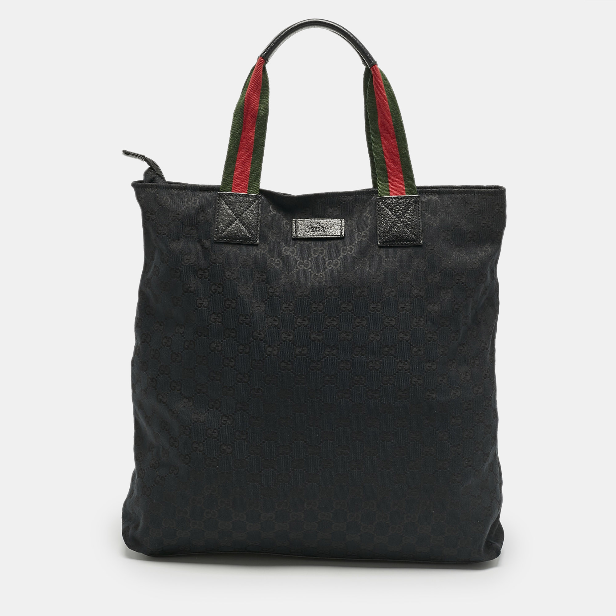 

Gucci Black GG Canvas Vertical Tote