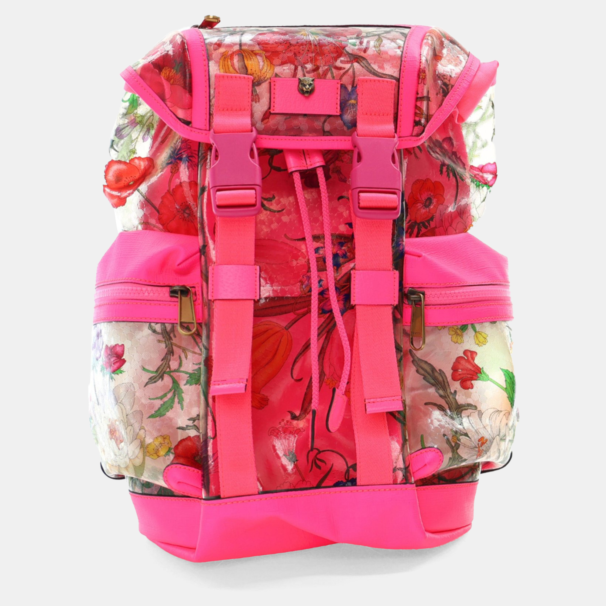

Gucci Pink PVC Flora Backpack