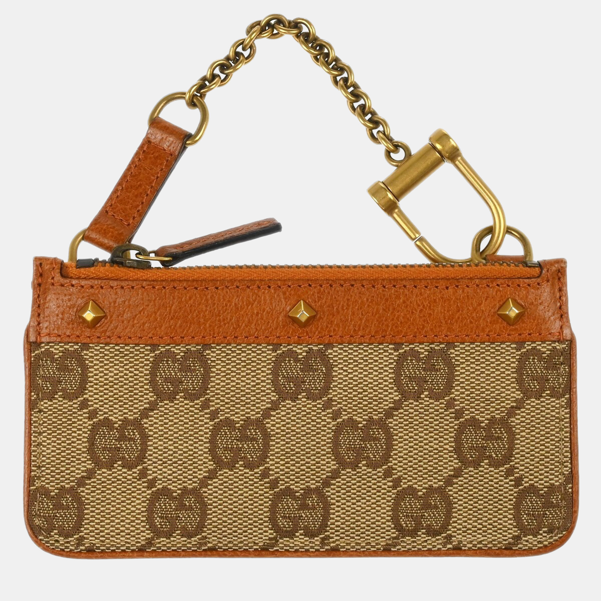 

Gucci Brown Canvas Coin Case Wallet