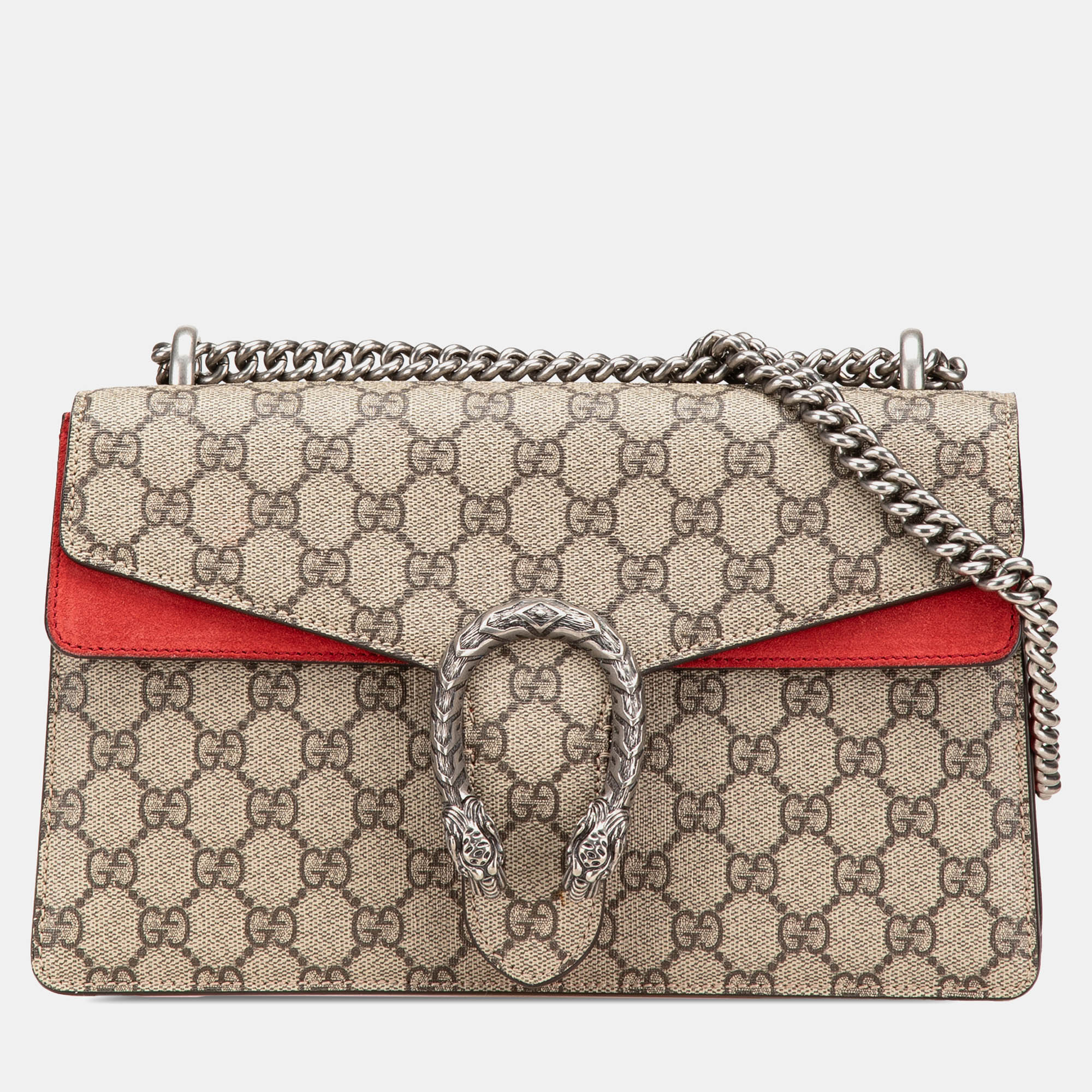 

Gucci Brown Small GG Supreme Dionysus Shoulder Bag