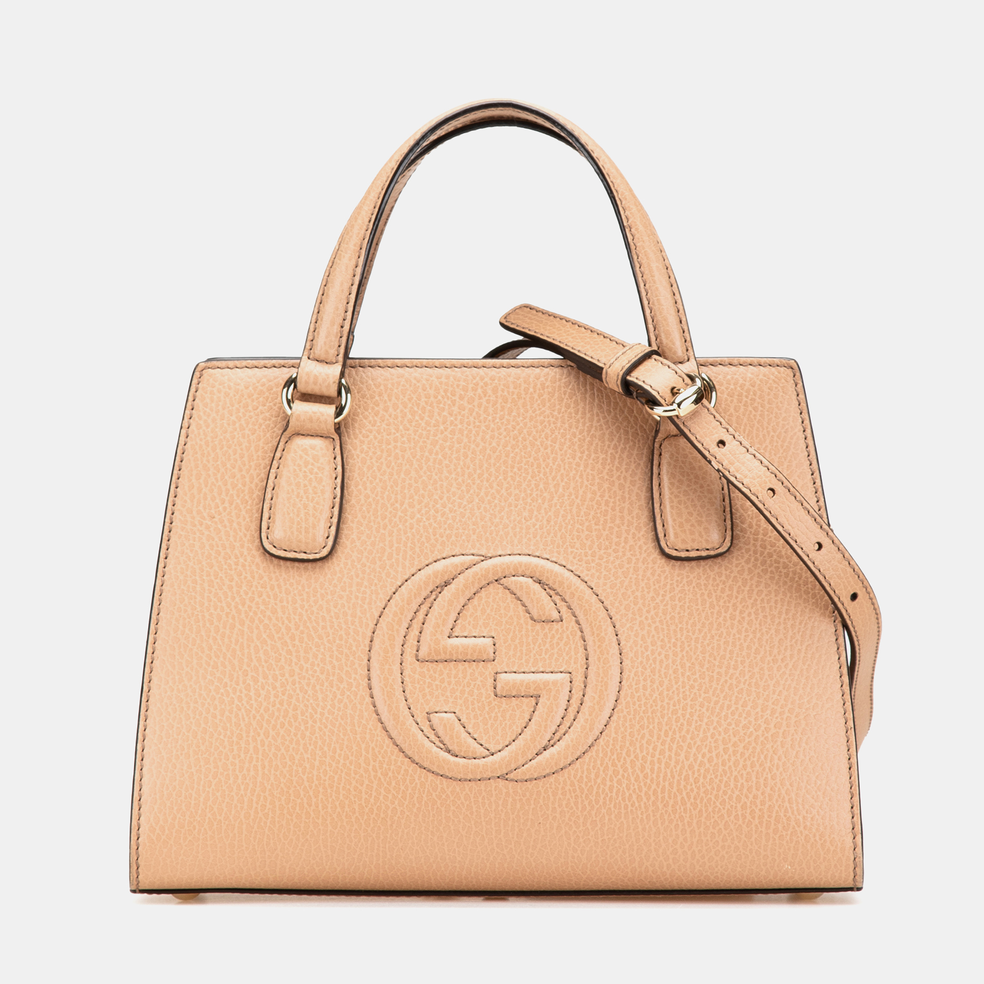 

Gucci Brown Medium Leather Soho Convertible Top Handle