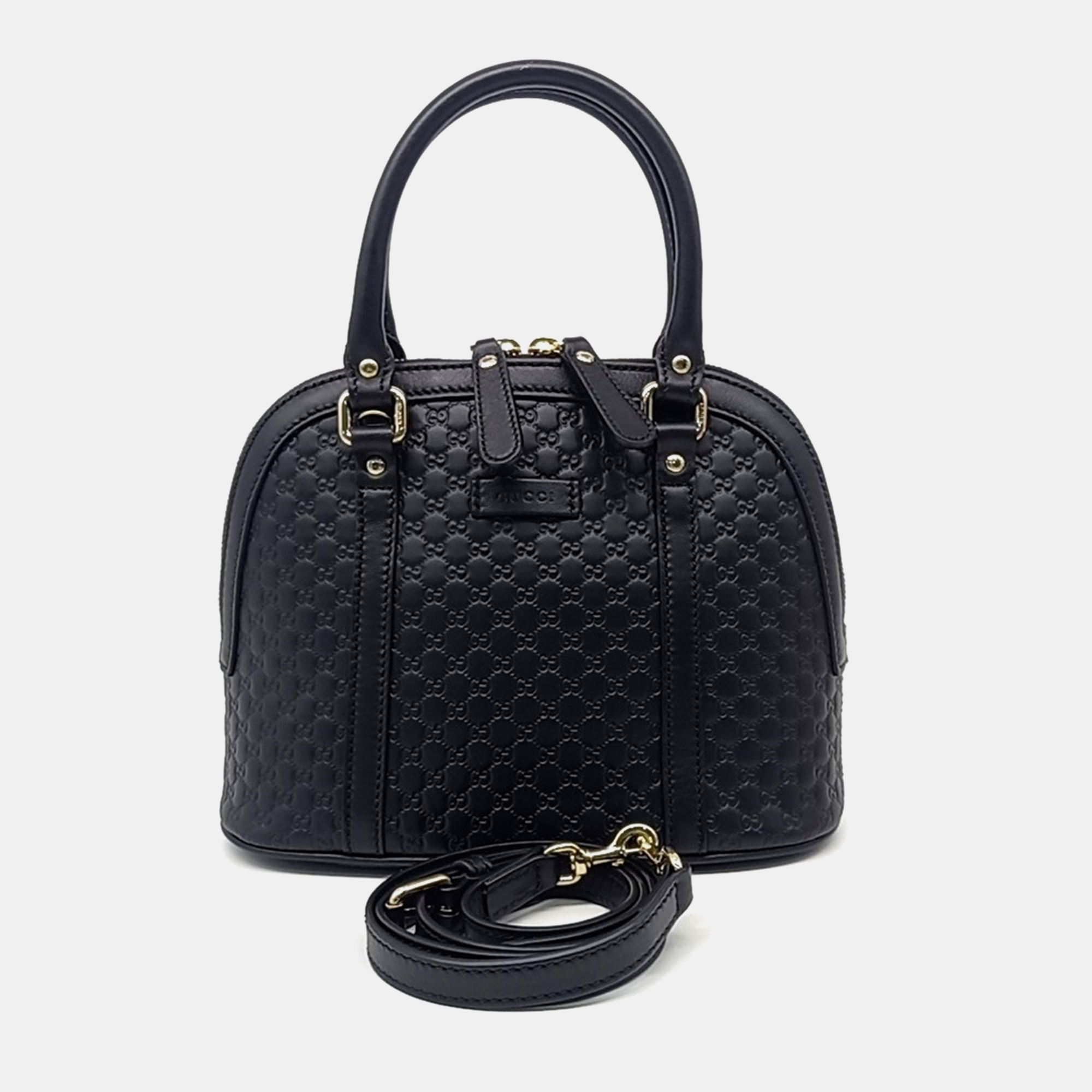 

Gucci Black Leather Micro Cimaline Mini Dome