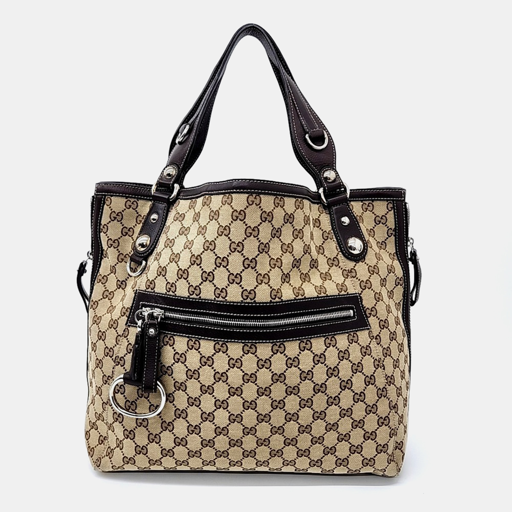 

Gucci Beige Fabric Jagarde Shoulder Bag