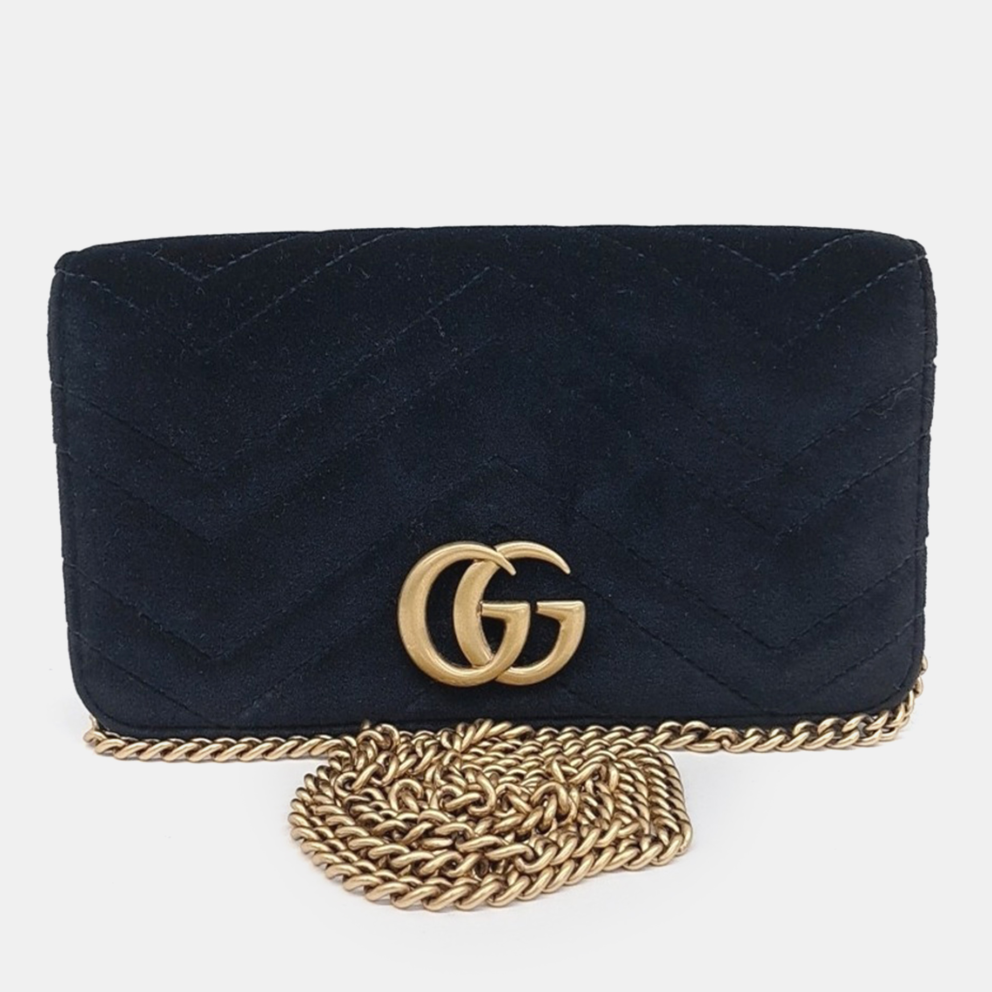 

Gucci Black Velvet Marmont Velvet Mini Crossbody Bag