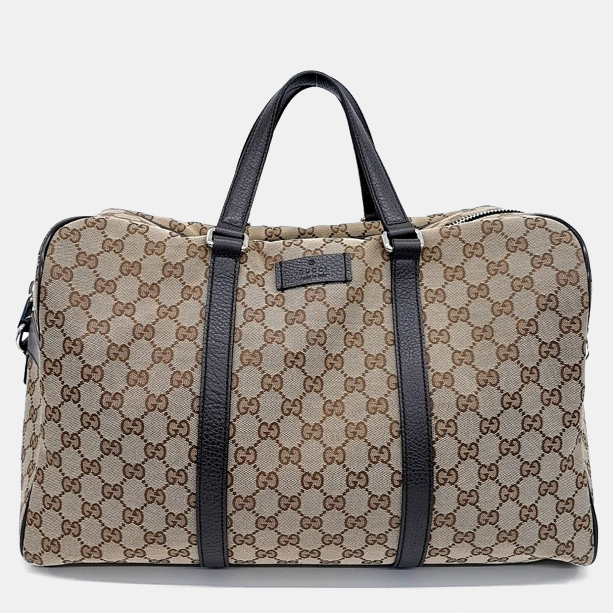 

Gucci Beige Fabric Jacquard Boston bag