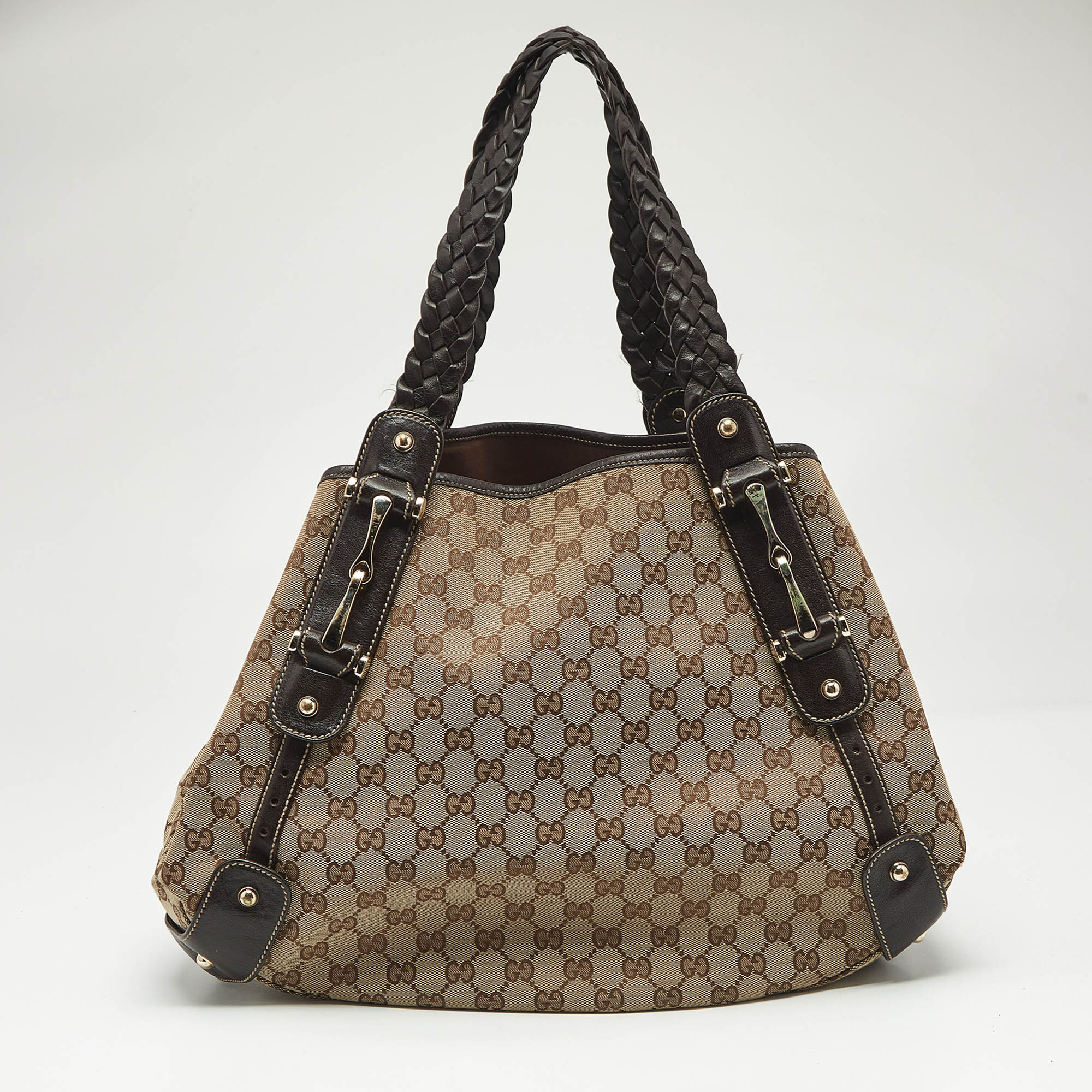 

Gucci Beige/Brown GG Canvas and Leather Pelham Shoulder Bag