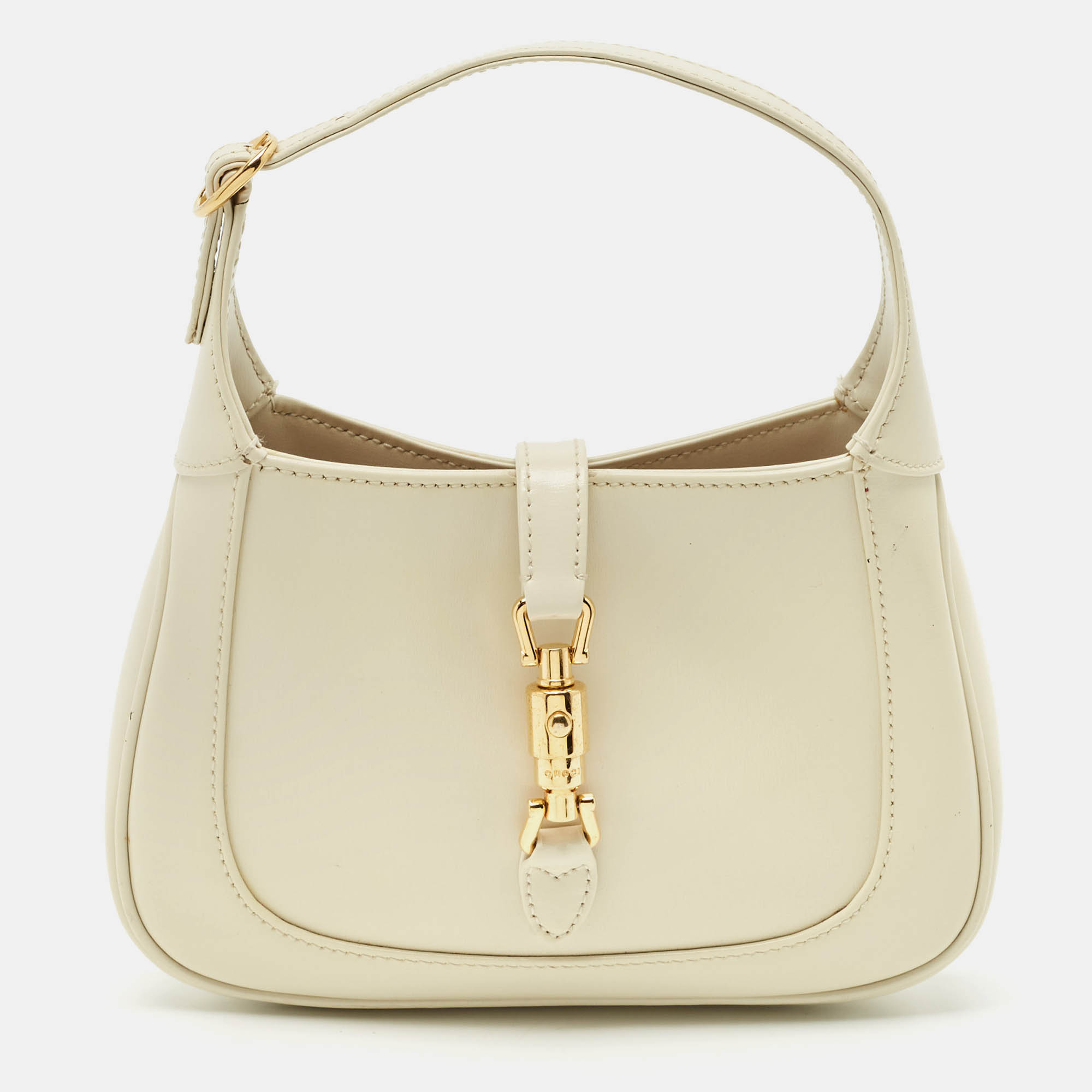 

Gucci Off White Leather Mini 1961 Jackie Shoulder Bag
