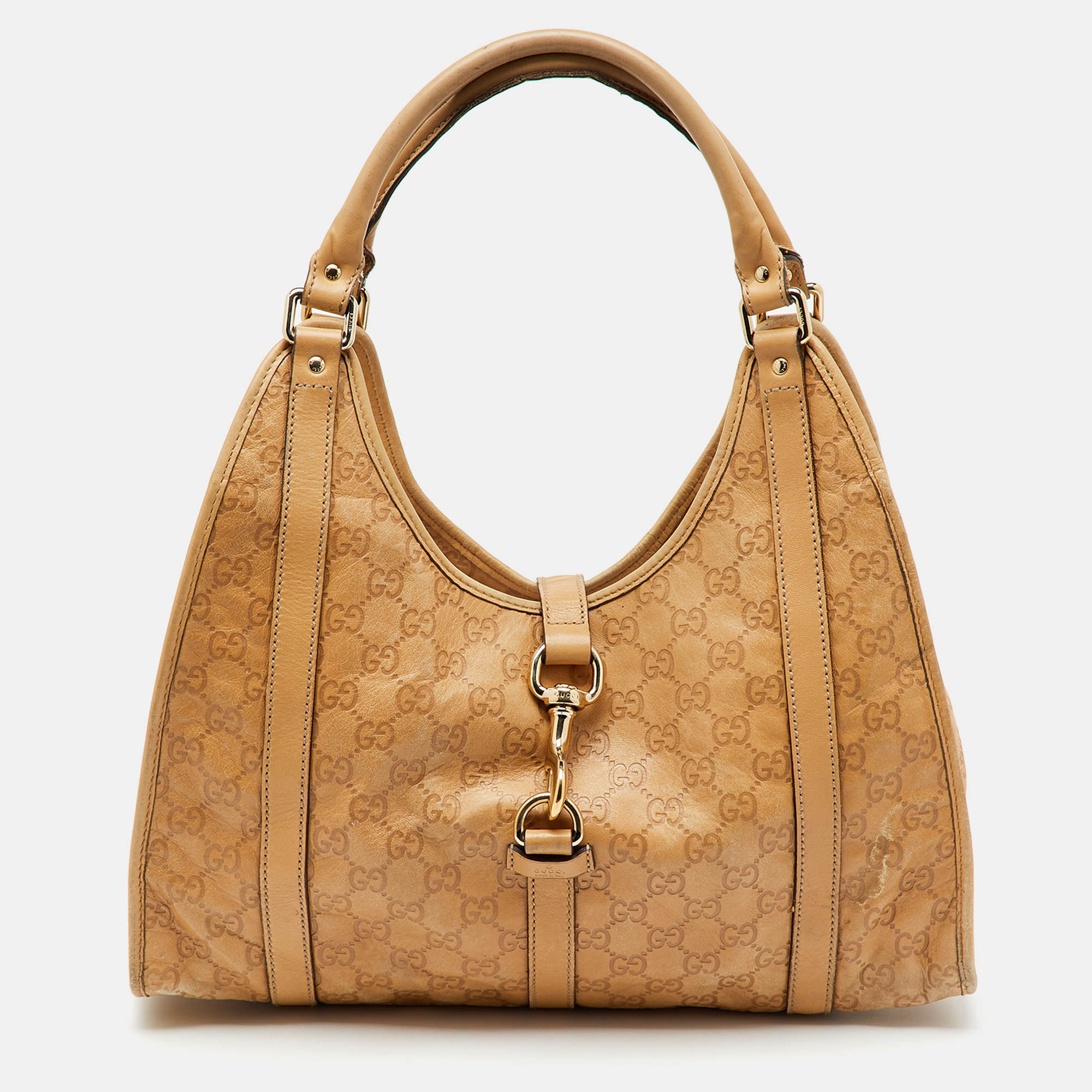 

Gucci Beige Guccissima Leather Bardot Joy Tote