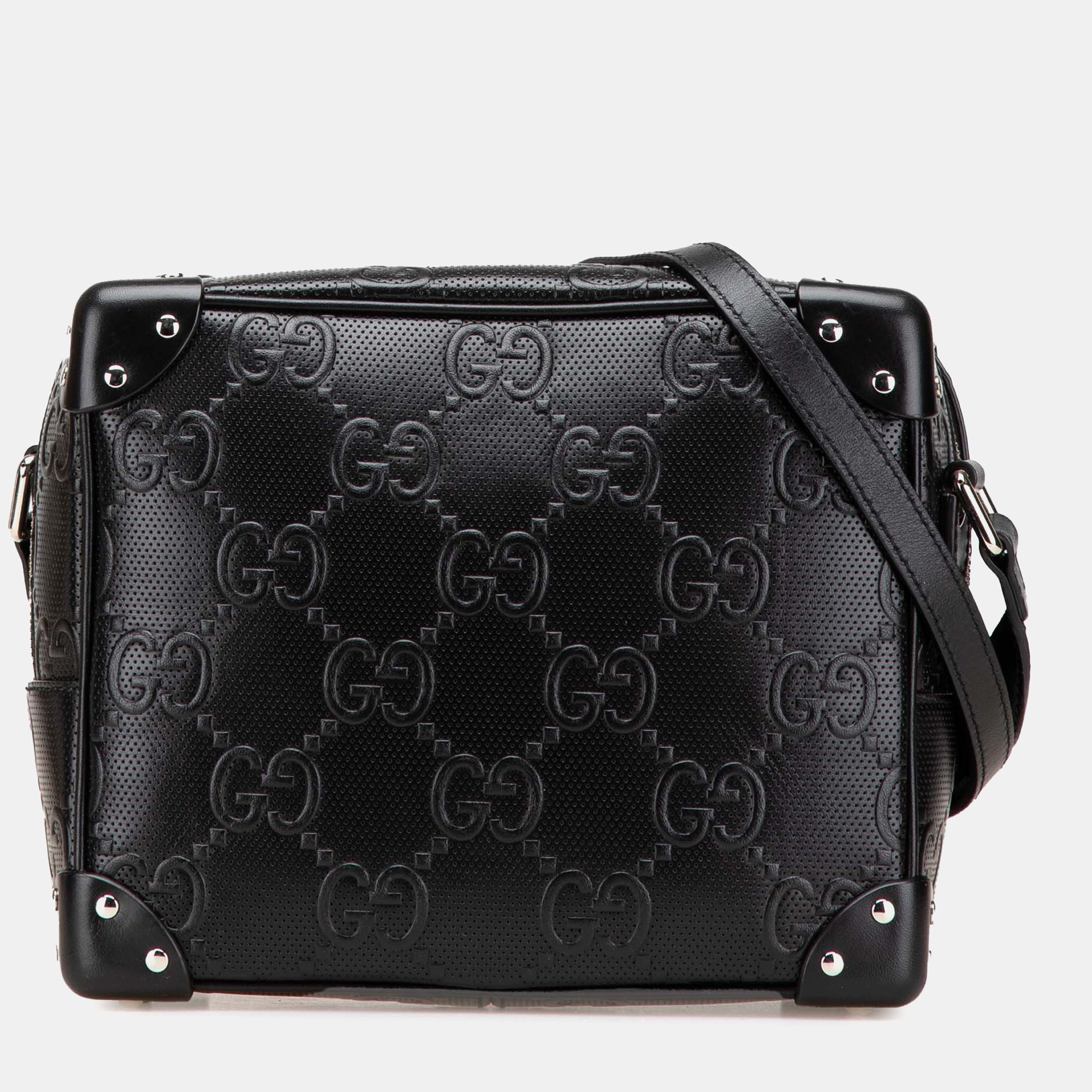 

Gucci Black GG Embossed Leather Crossbody