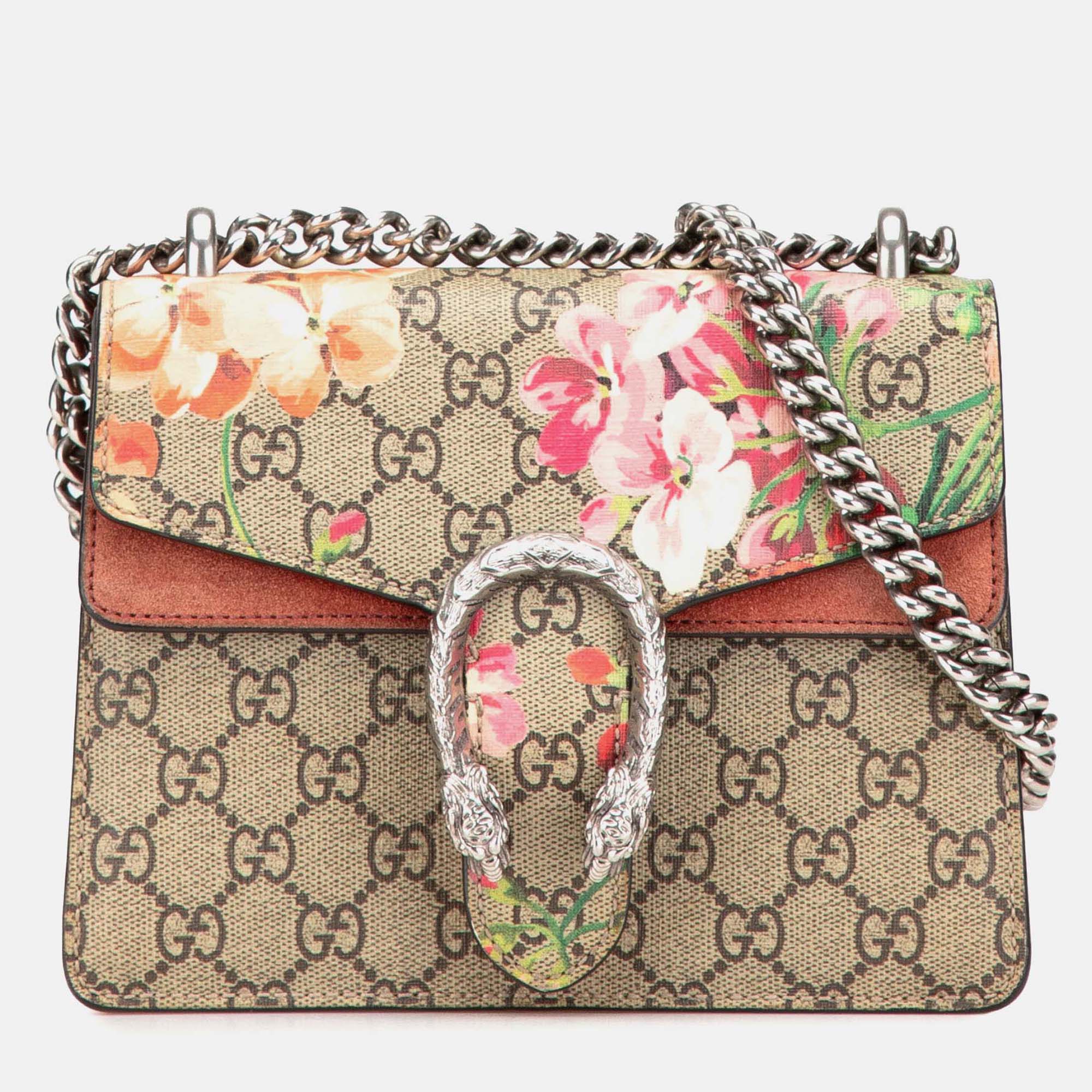 

Gucci Beige Mini GG Supreme Blooms Dionysus Crossbody