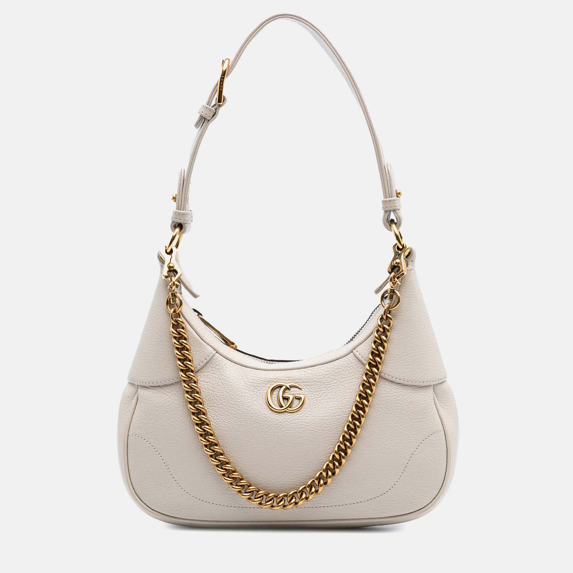 

Gucci White Small Calfskin Aphrodite Satchel