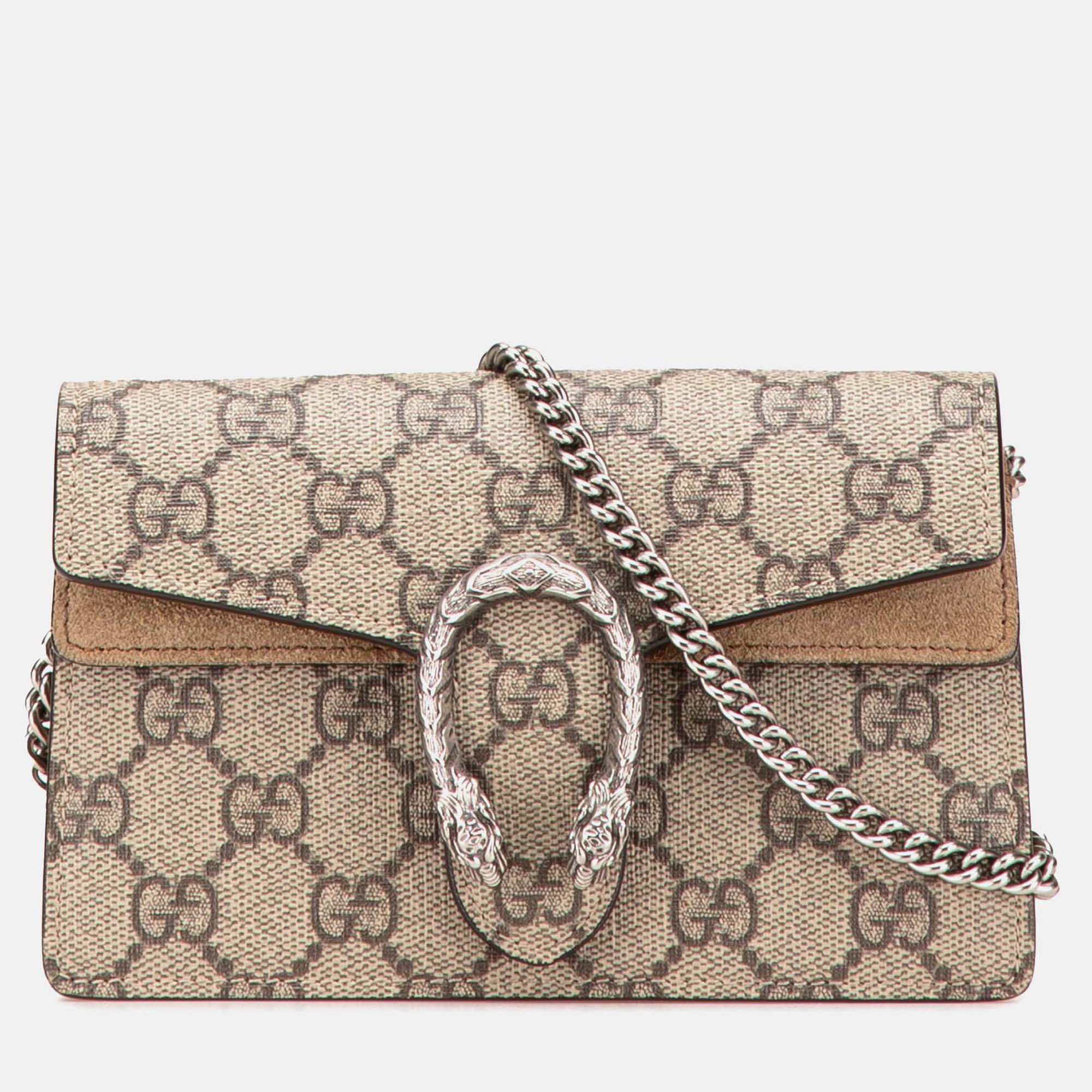 

Gucci Beige Mini GG Supreme Dionysus Crossbody