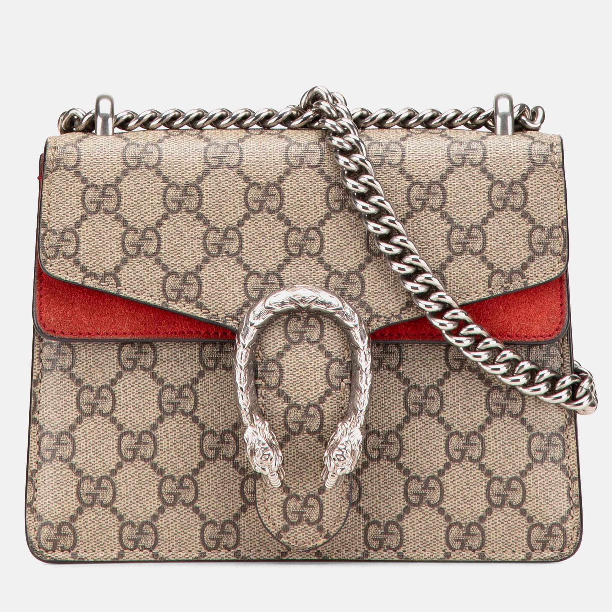 

Gucci Beige Mini GG Supreme Dionysus Crossbody