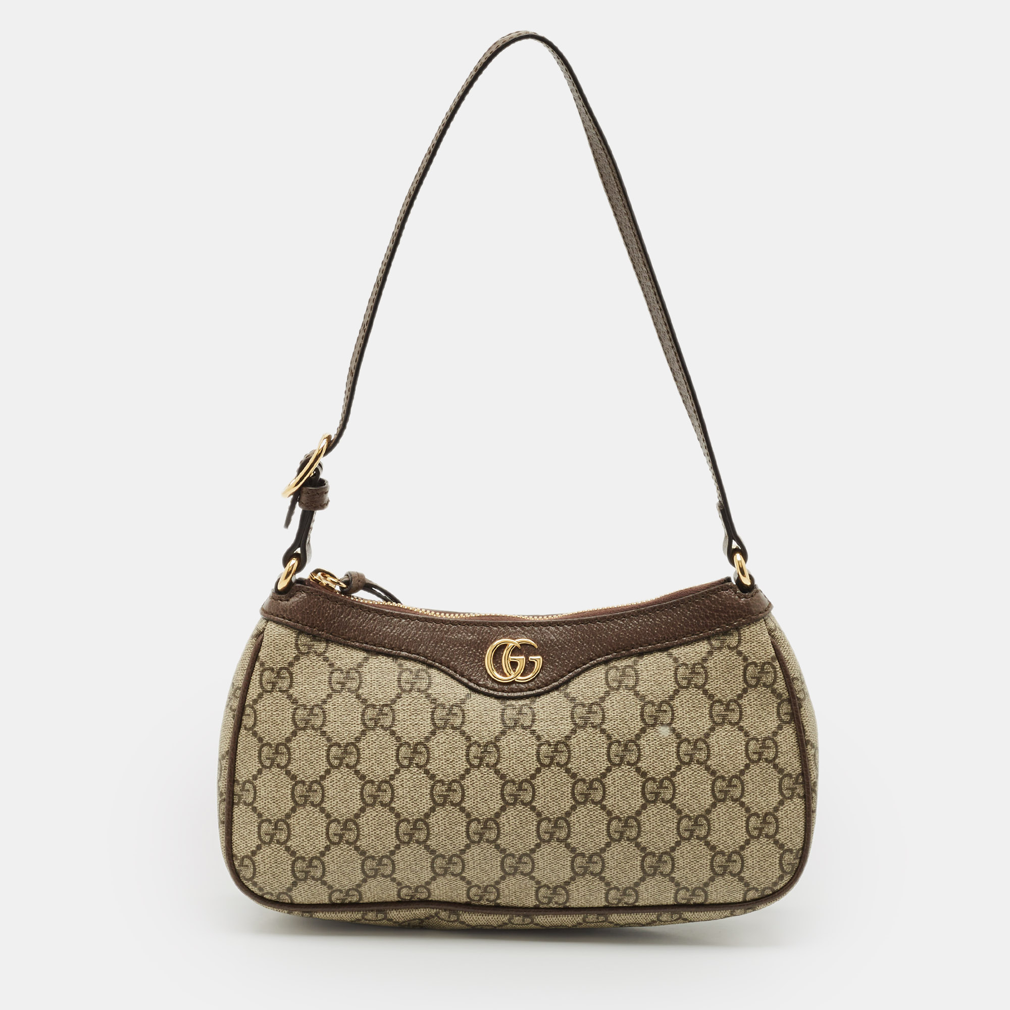 

Gucci Brown/Beige GG Supreme Canvas Small Ophidia Bag