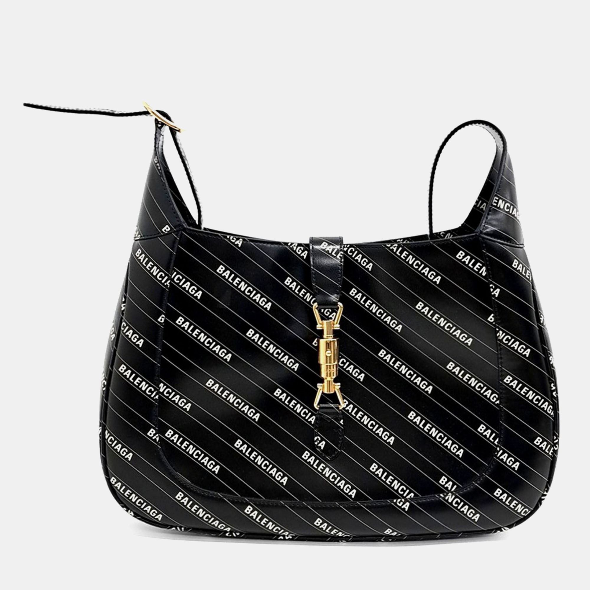 

Gucci Black Leather Hacker Project 1961 Jackie Medium Hobo Bag
