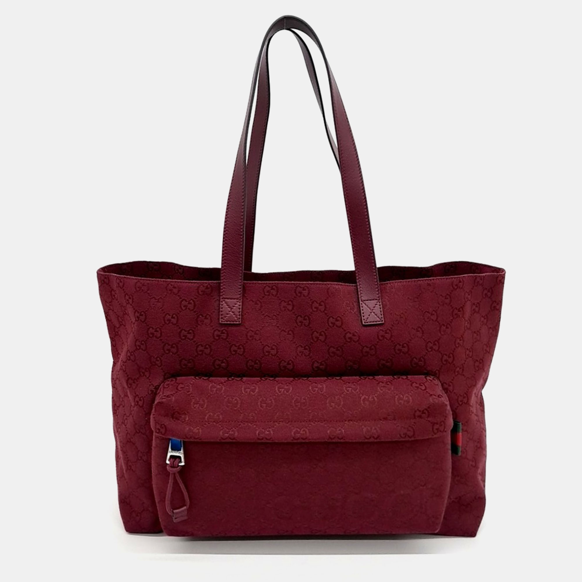 

Gucci Burgundy Canvas GG Canvas Maxi Tote Bag