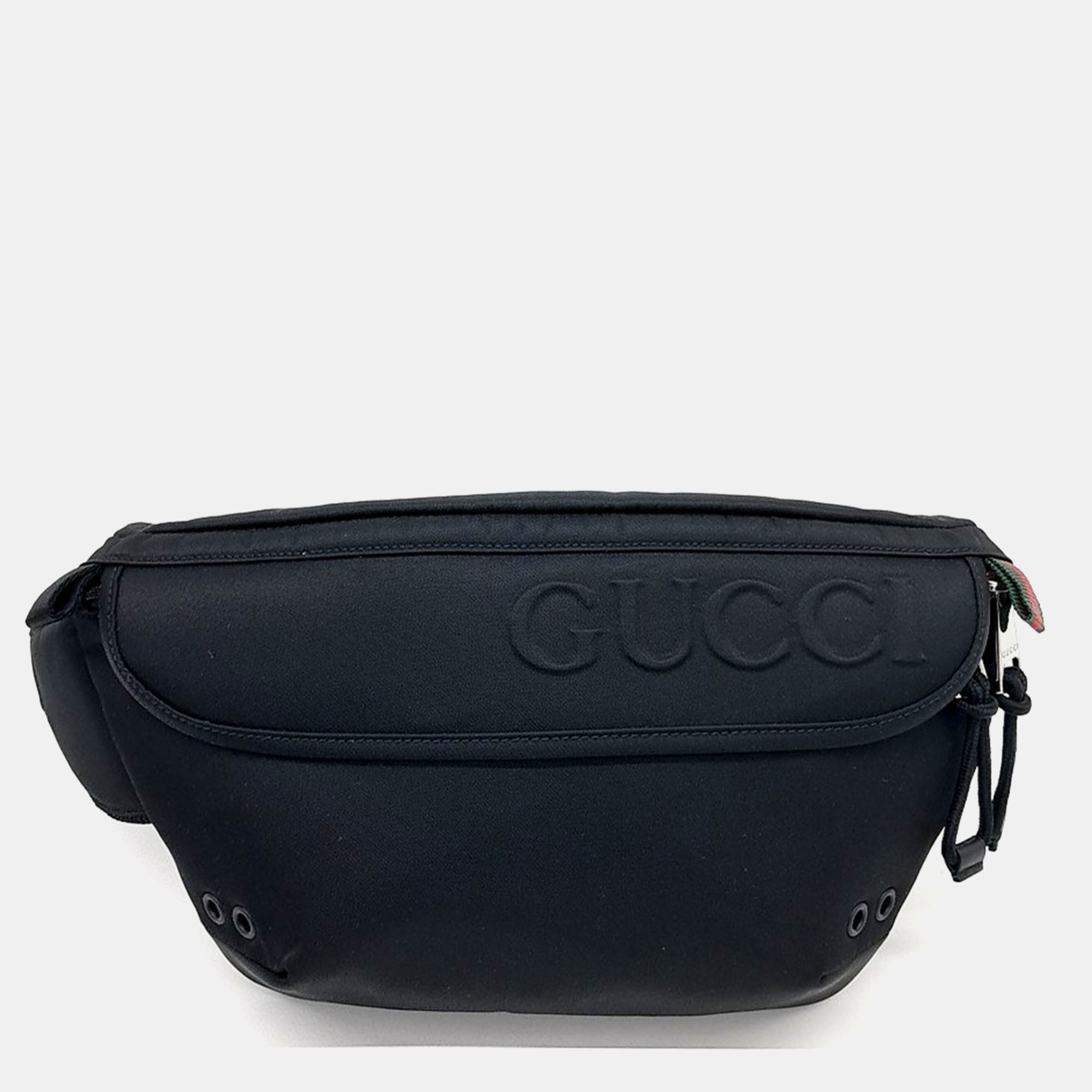 Gucci Black Fabric Belt Bag