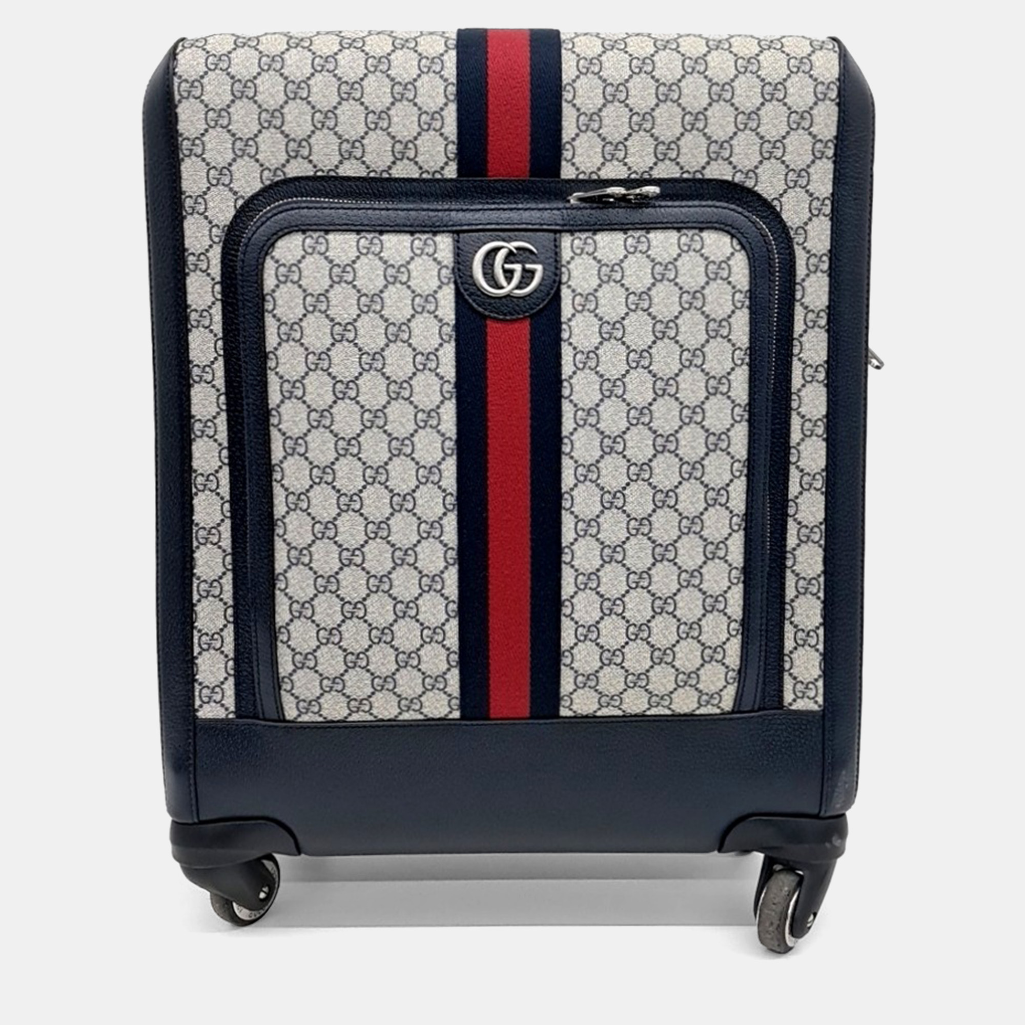 

Gucci Beige Black Canvas and Leather Savoy Carrier bag