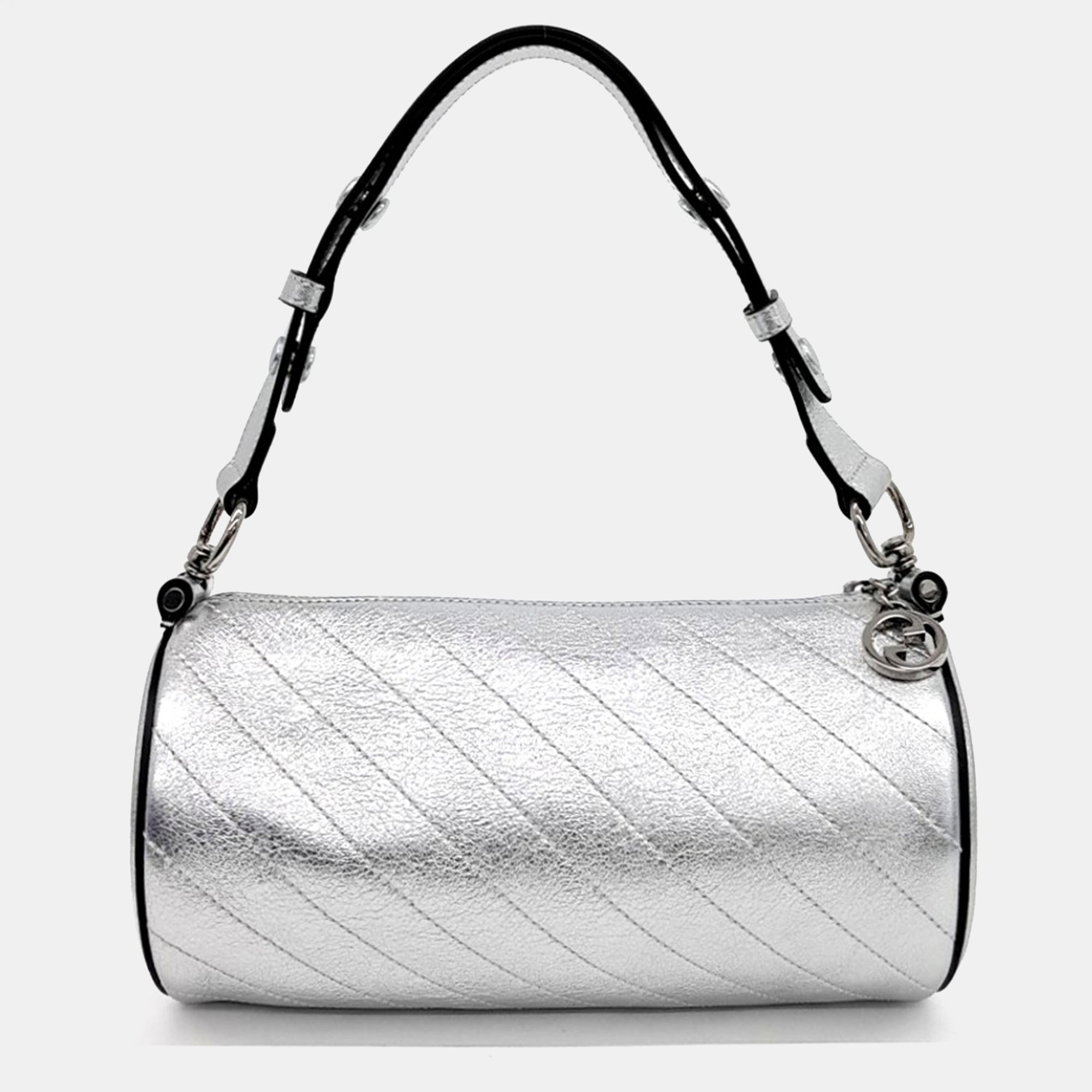 

Gucci Silver Leather Blondie Small Shoulder Bag