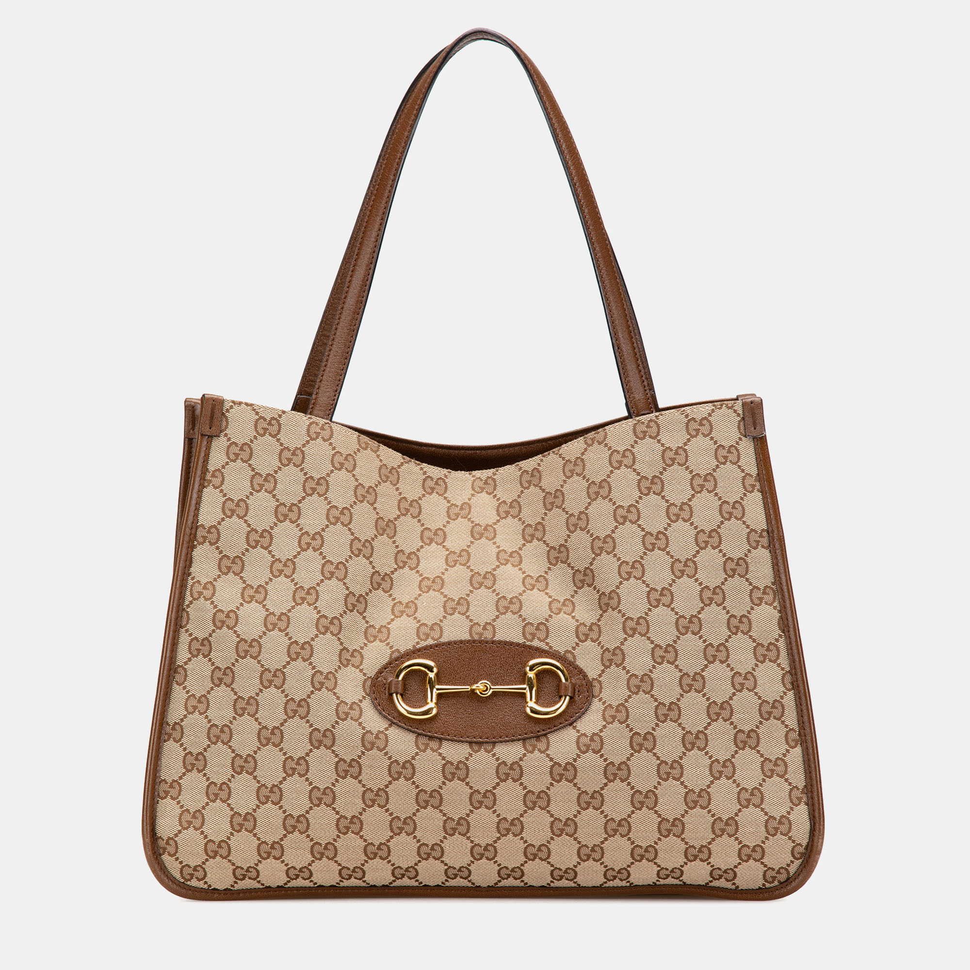 

Gucci Brown GG Canvas Horsebit 1955 Tote