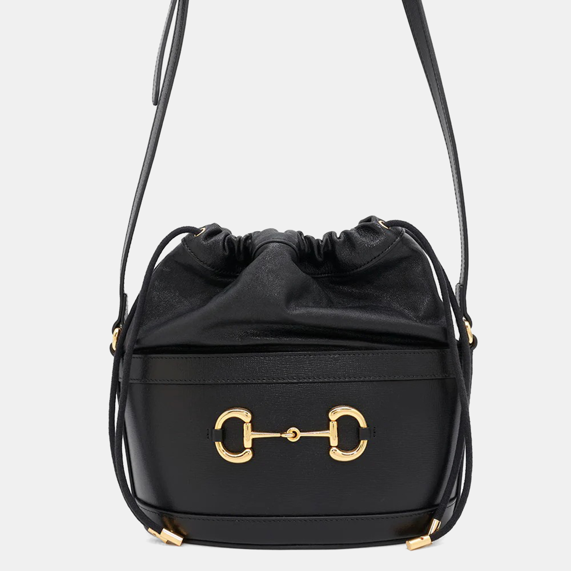 

Gucci Horsebit 1955 Black Leather Bucket Bag