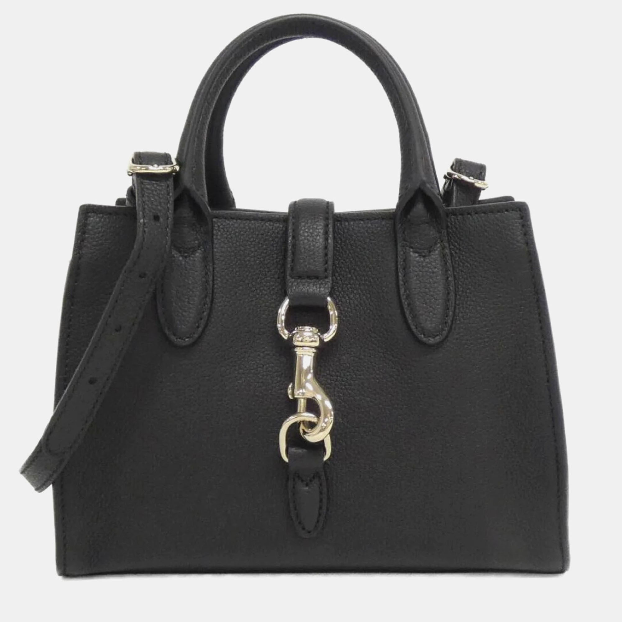 

Gucci Soft Jackie Black Leather Satchel Bag