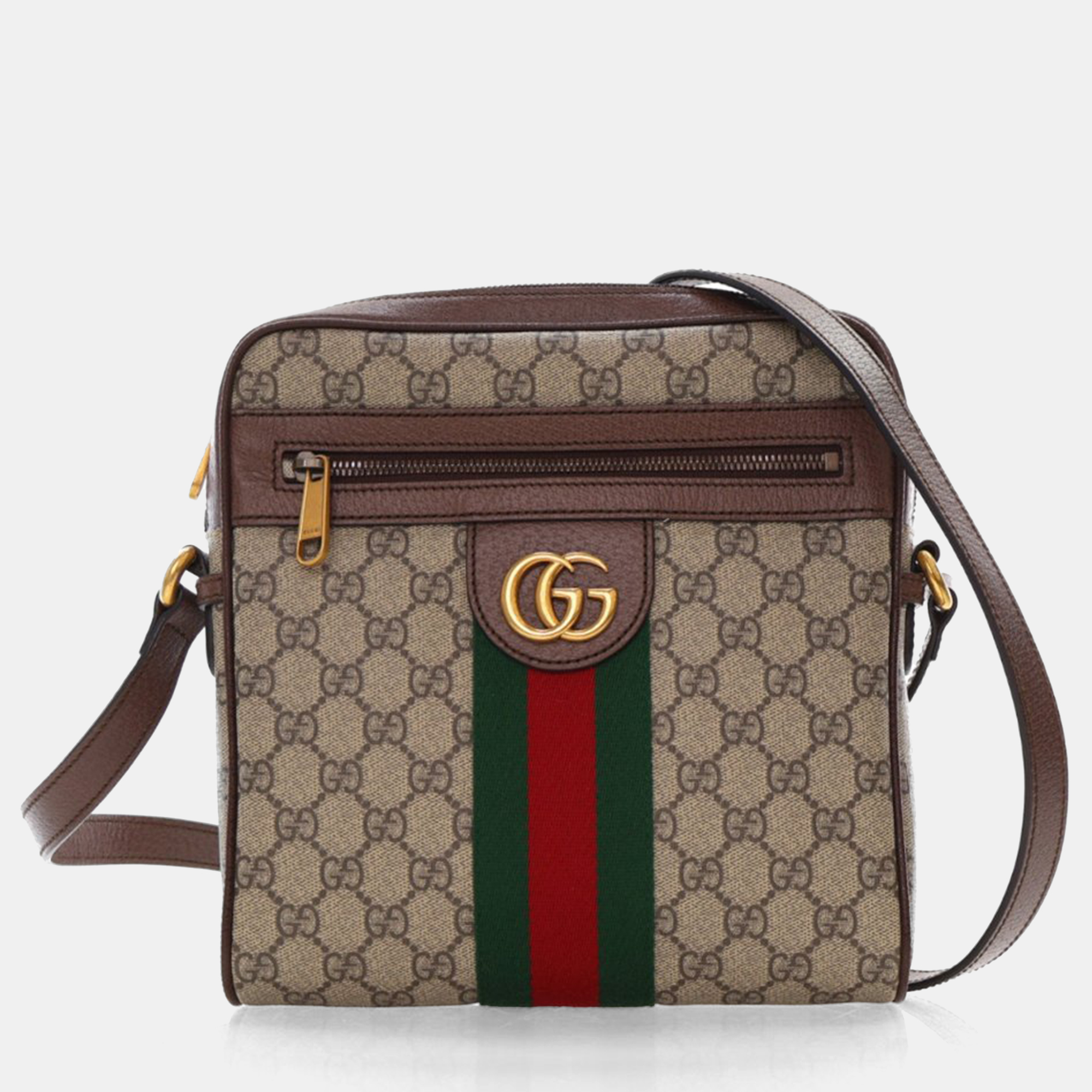 

Gucci Ophidia Medium Brown GG Canvas Messenger Bag