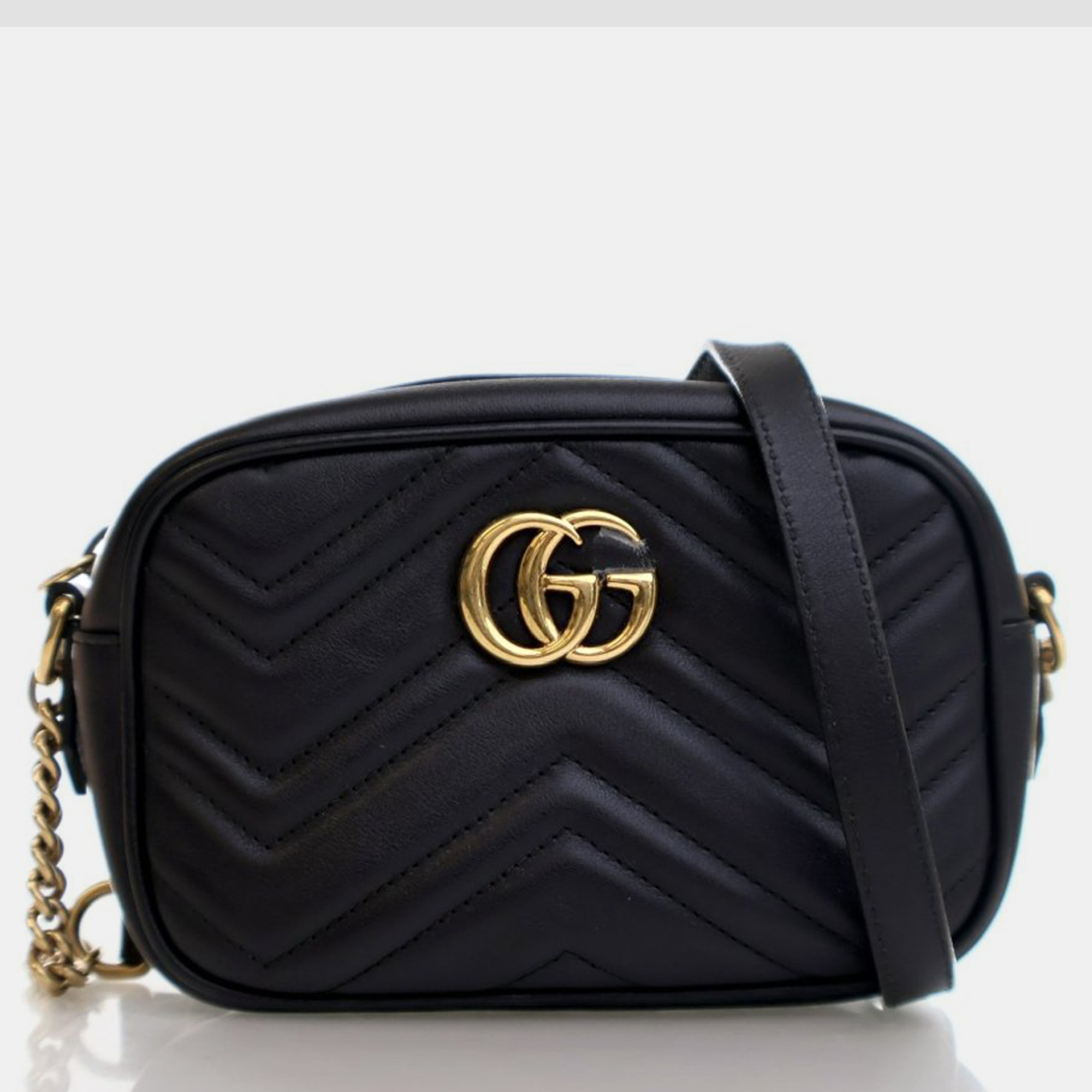 

Gucci GG Marmont Mini Black Calfskin Shoulder Bag