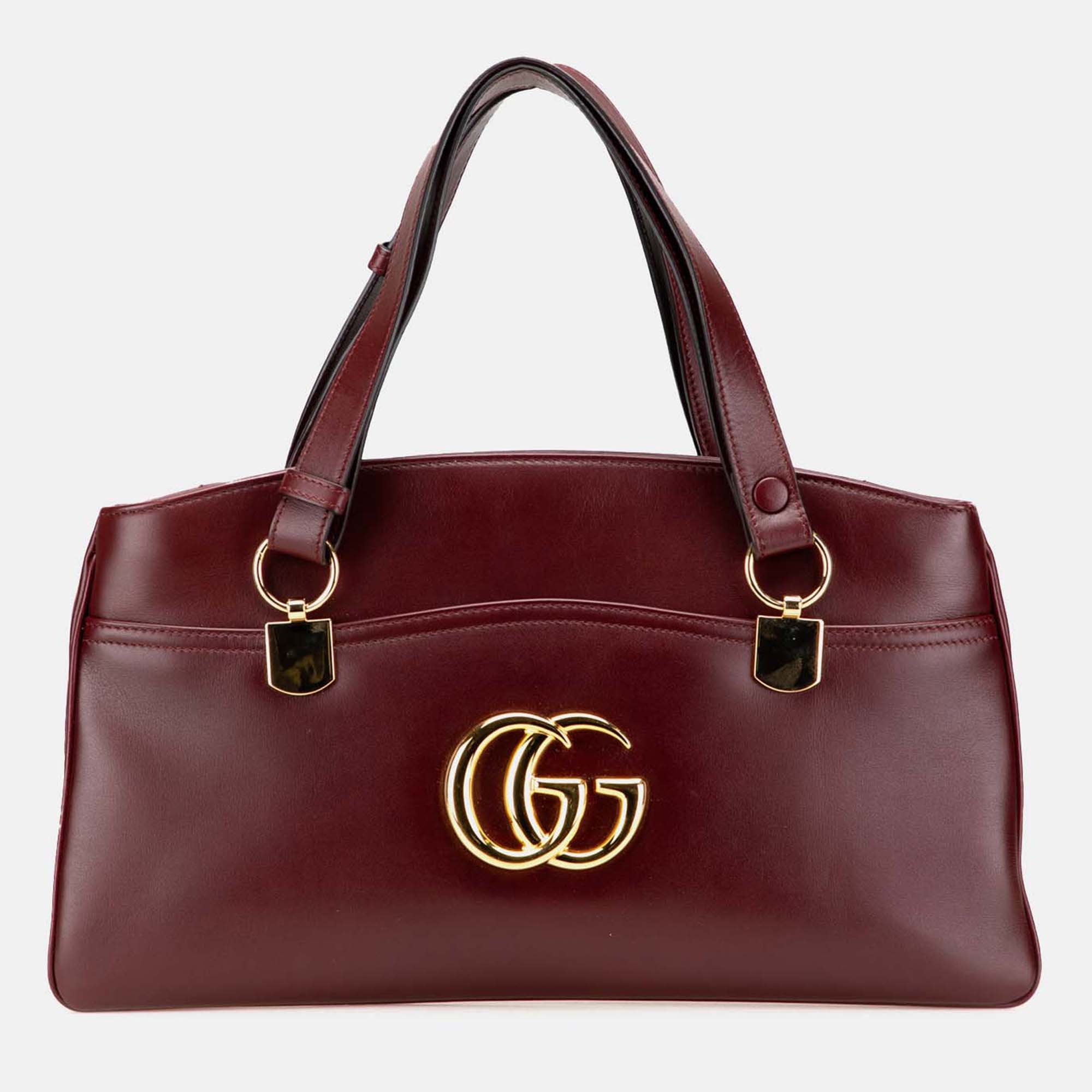 

Gucci Burgundy Large Leather Arli Shoulder Bag