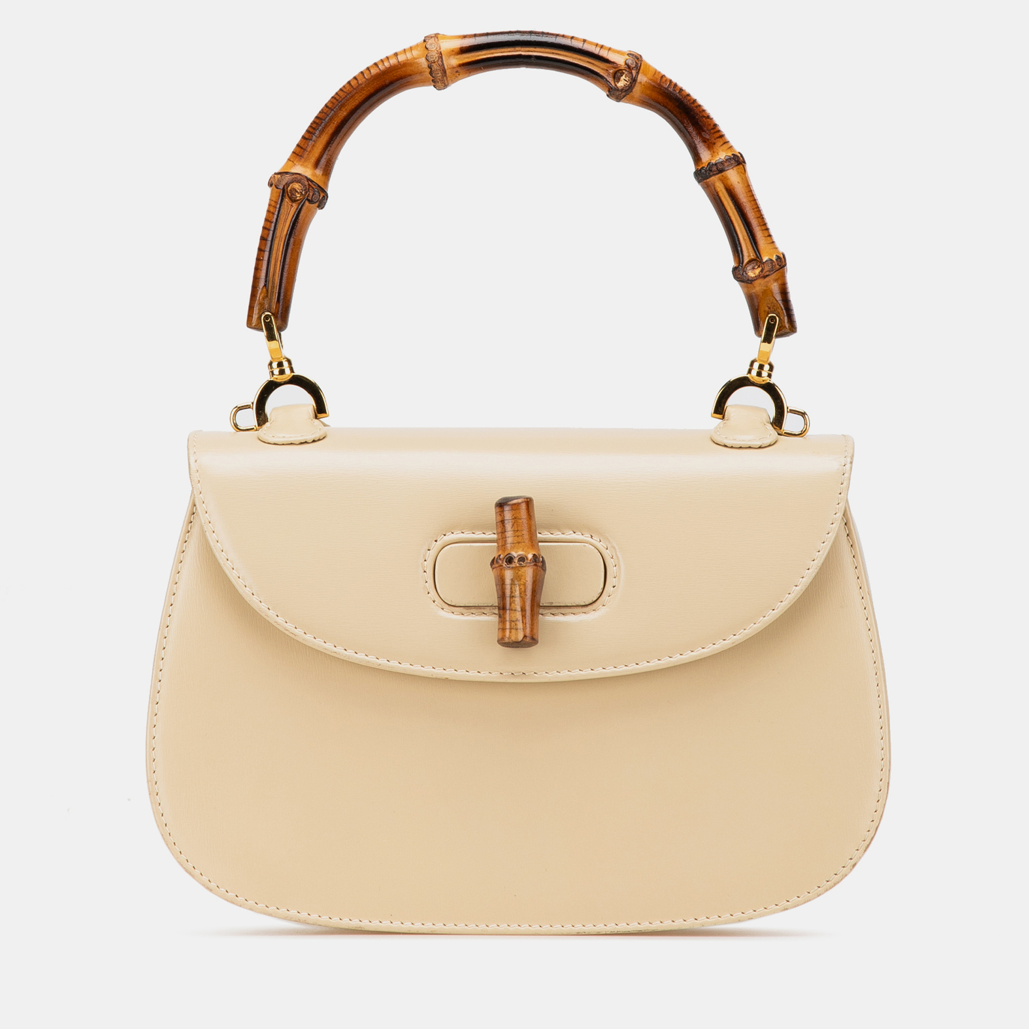 

Gucci Beige Calfskin Bamboo Night