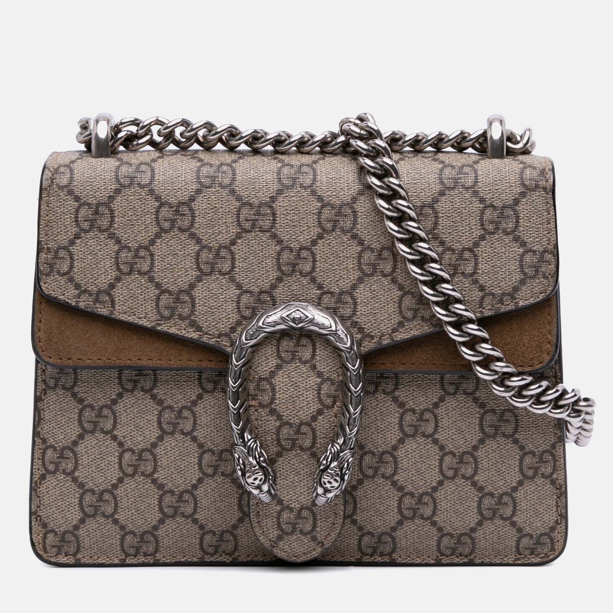 

Gucci Beige Mini GG Supreme Dionysus Crossbody