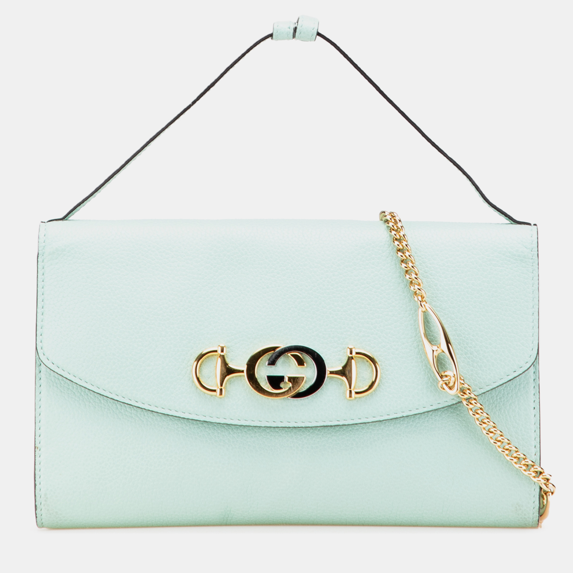 

Gucci Green Small Leather Zumi Satchel