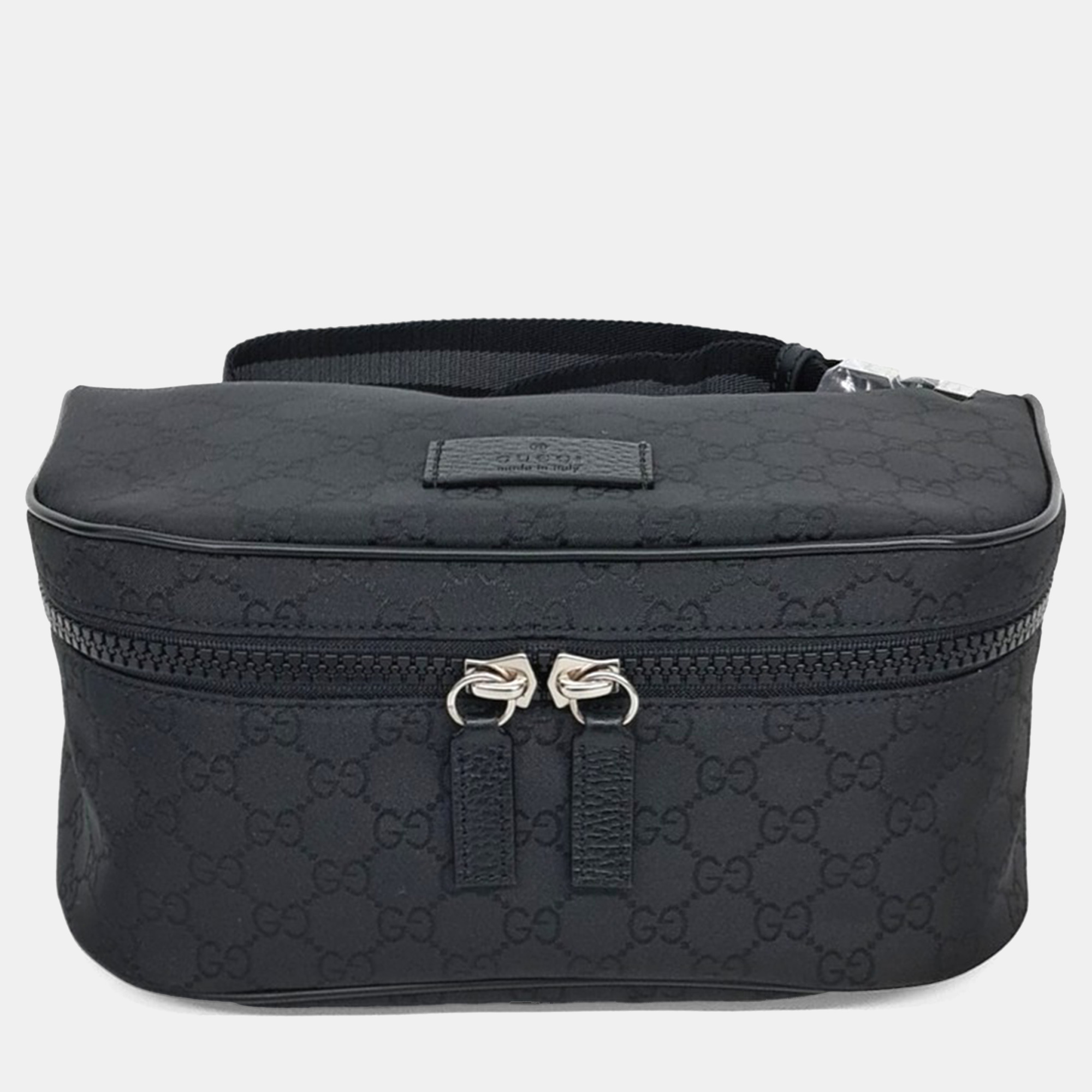 

Gucci Black Leather and Nylon Hip Sack