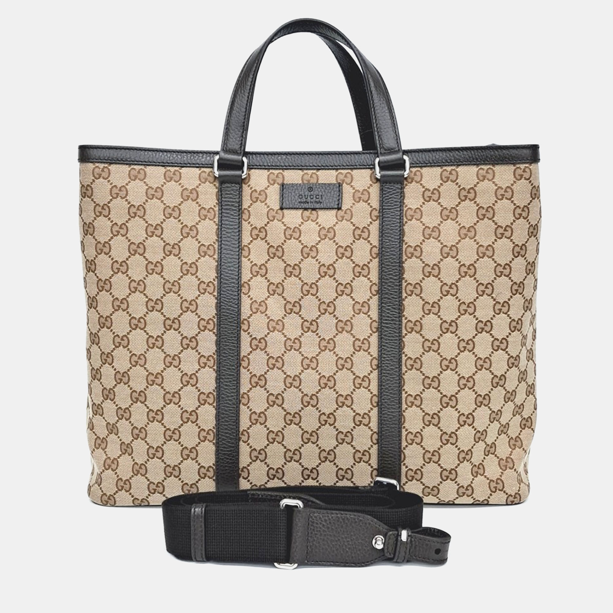 

Gucci Beige Jacquard Tote and Shoulder Bag