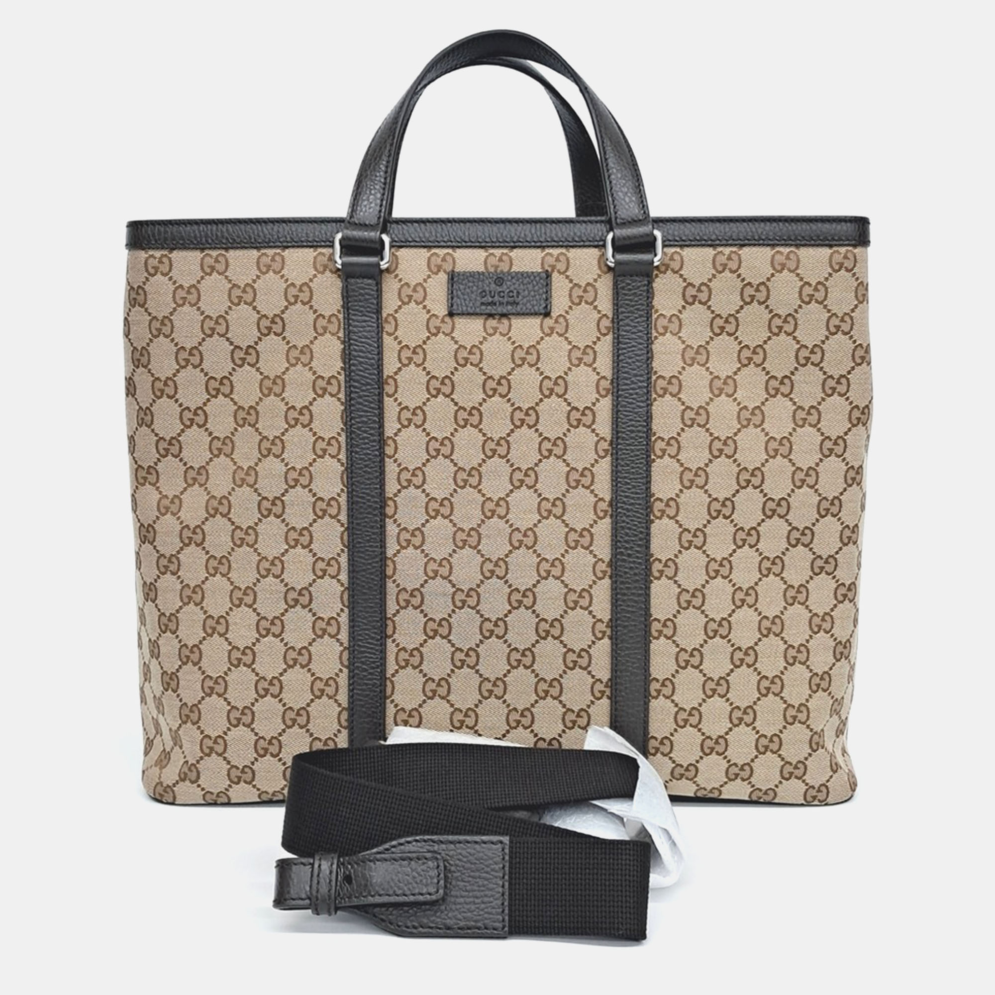 

Gucci Beige Jacquard Jacquard Tote and Shoulder Bag